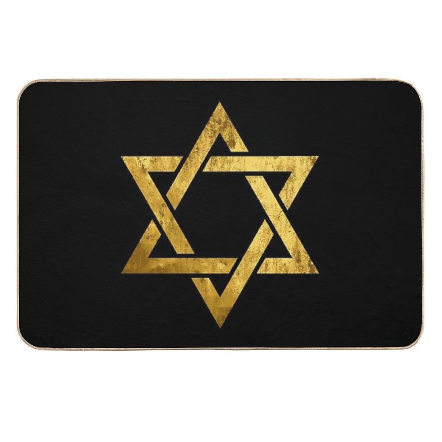 Golden Magen David Repositionable Bath Mat