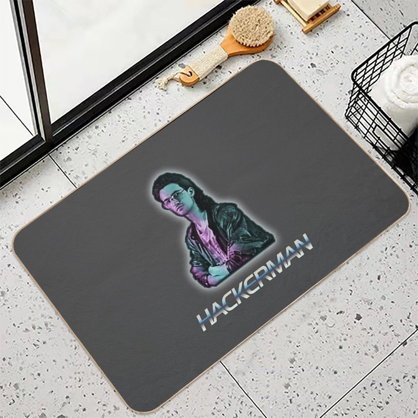 SALE Kung Fury - Hackerman Design Toxin-Free Bath Mat