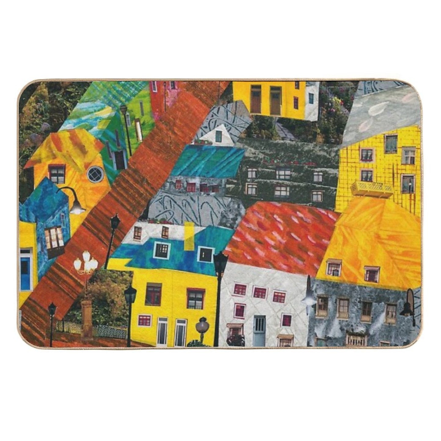 Reykjavik Rooftops  Multi-Purpose Bath Mat