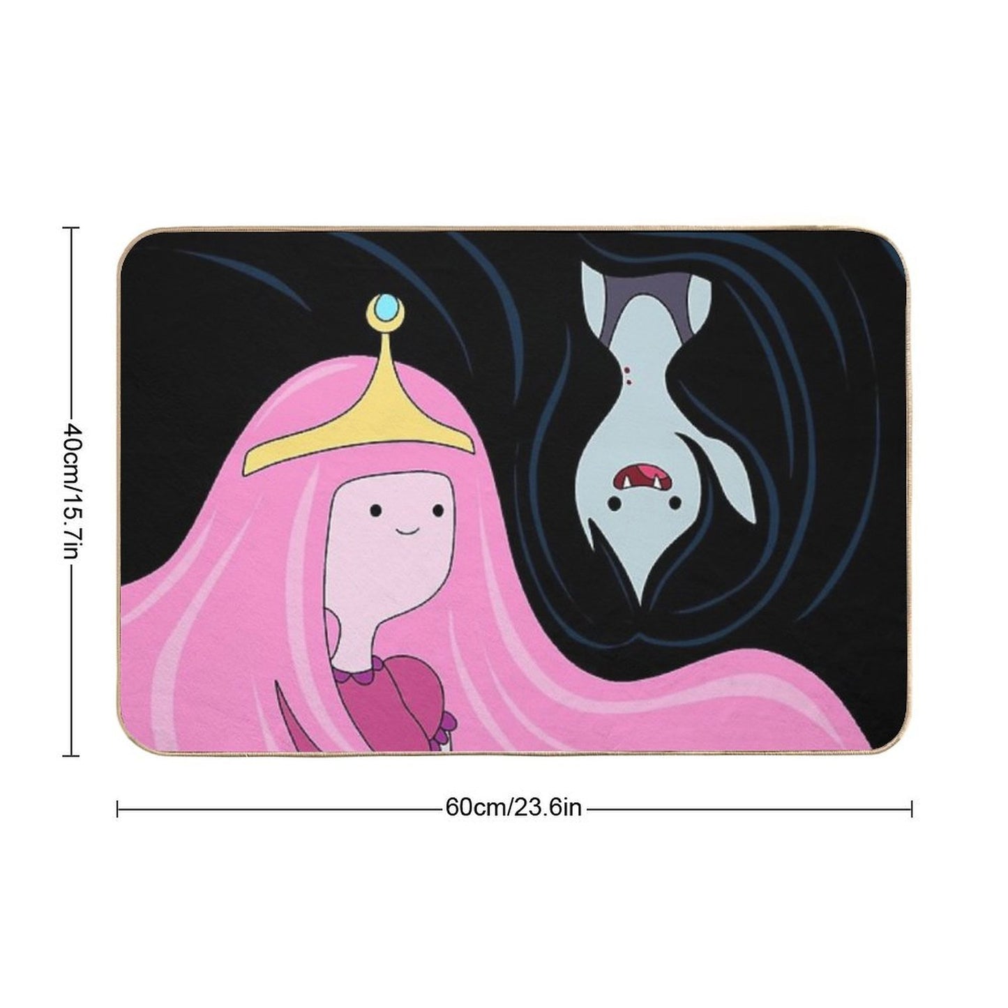 Princess Bubblegum And Marceline Pet-Safe Bath Mat