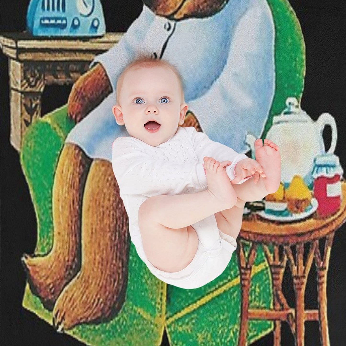 Celestial Seasoning Sleepytime Tea Bear Multi-functional Throw Blanket