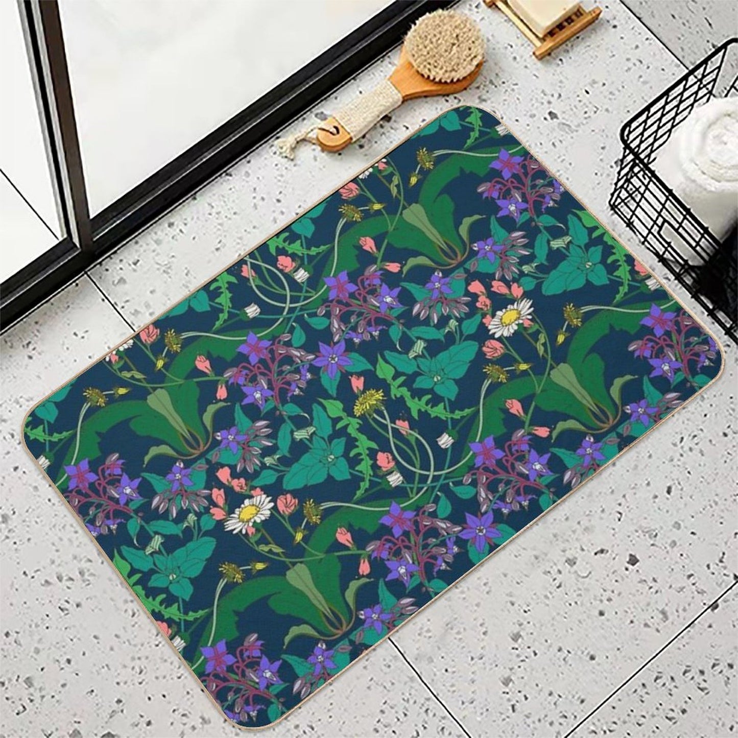 Dandelion Easy To Clean Bath Mat