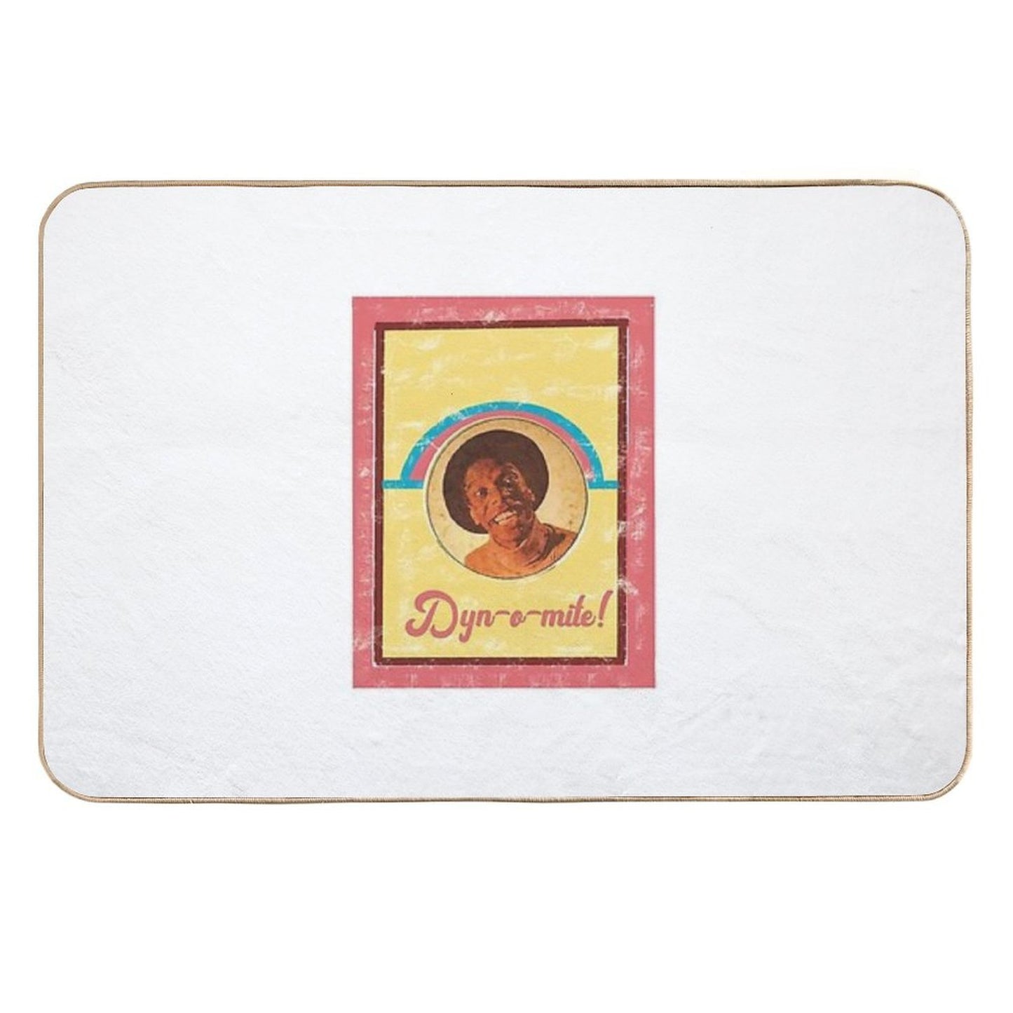 Vintage Retro T-ShirtJJ Dynomite Retro Tv Show Non-Slip Bath Mat