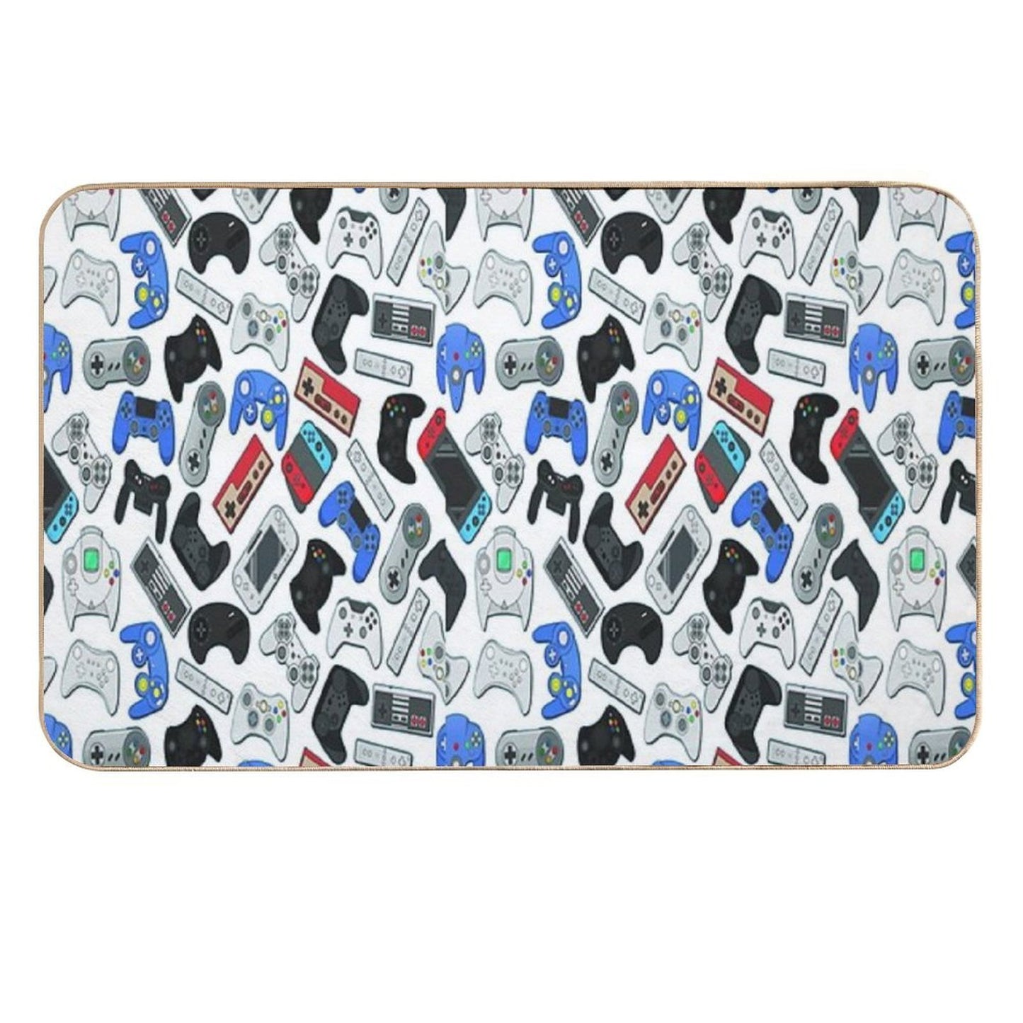 Video Game Controllers Repositionable Bath Mat