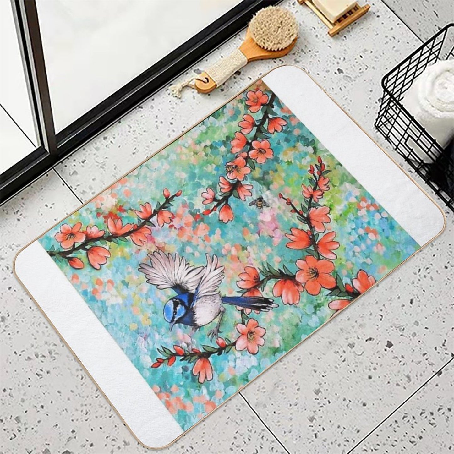 Colours of The Garden Long-Lasting Bath Mat