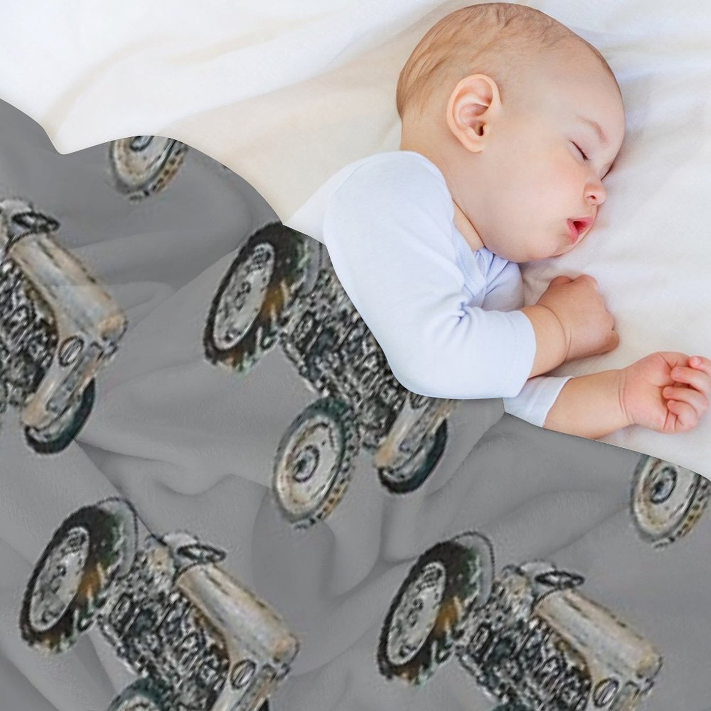 Painting of Ferguson Tractor Lightweight Throw Blanket