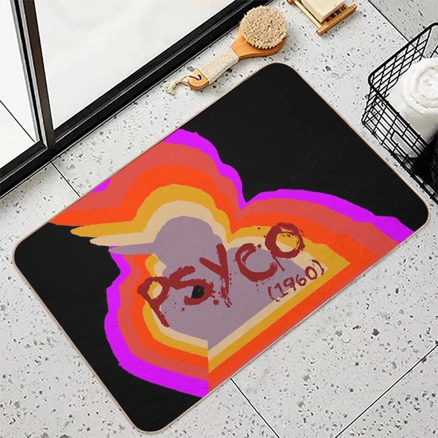 Alfred Hitchcock Psyco Toxin-Free Bath Mat