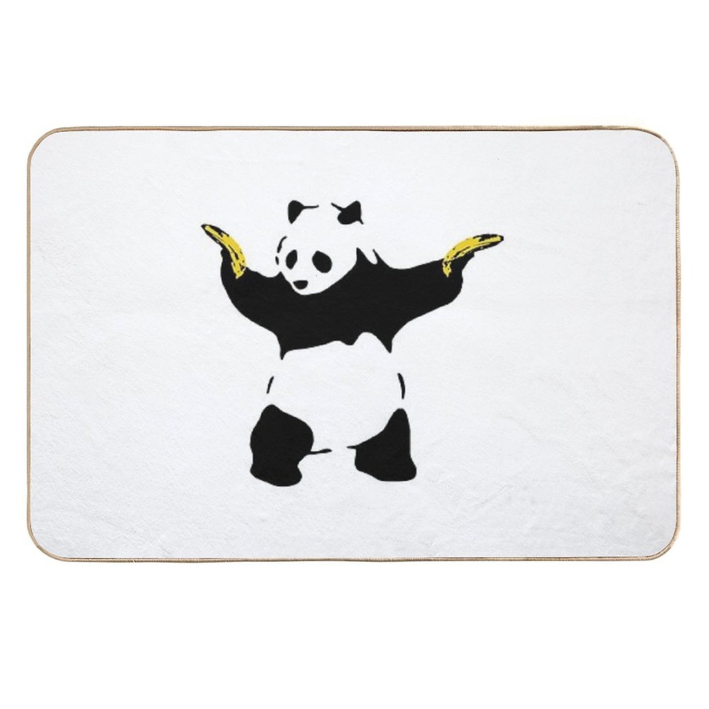 Bad Panda Stencil Odorless Bath Mat