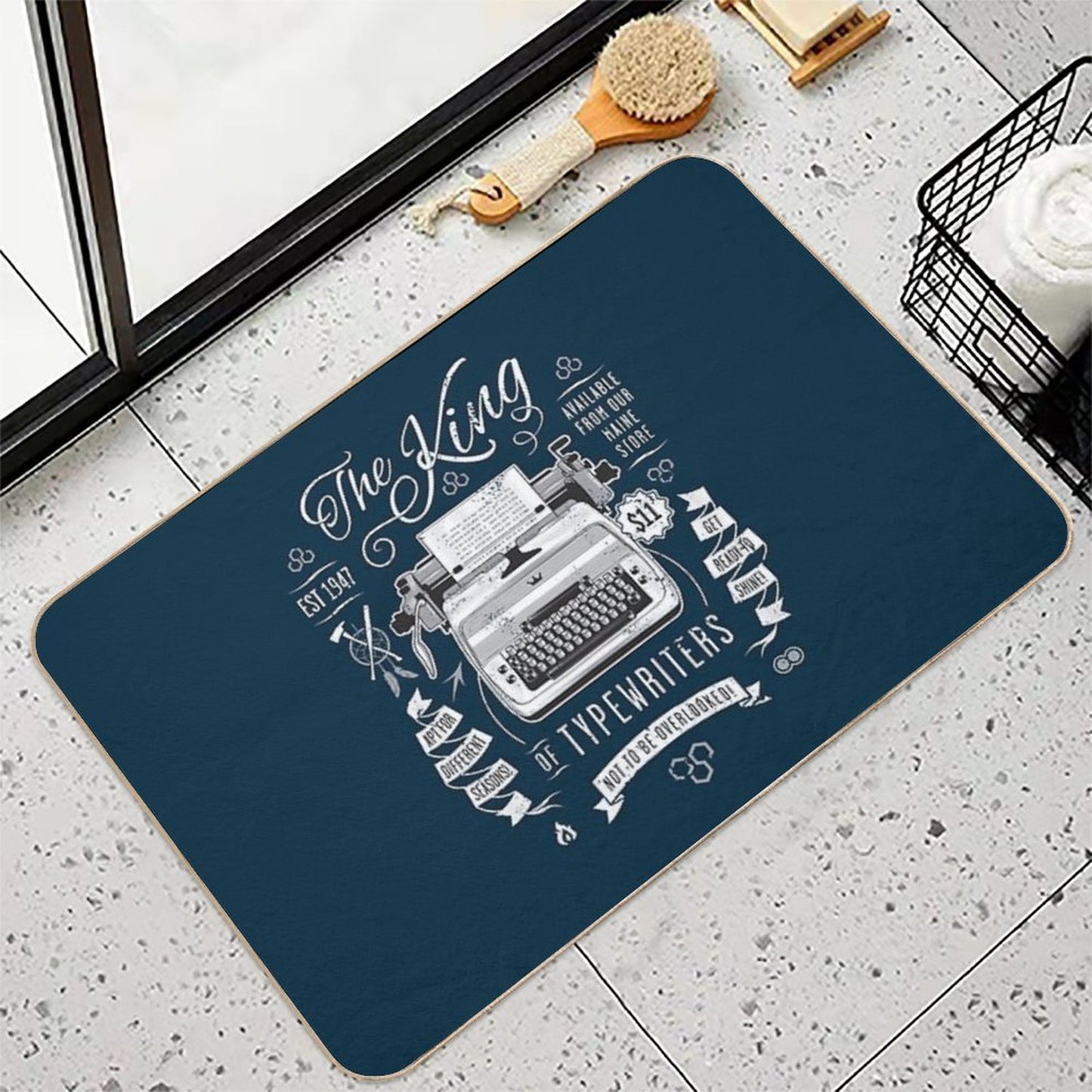 The King of Typewriters Rapid-Drying Bath Mat