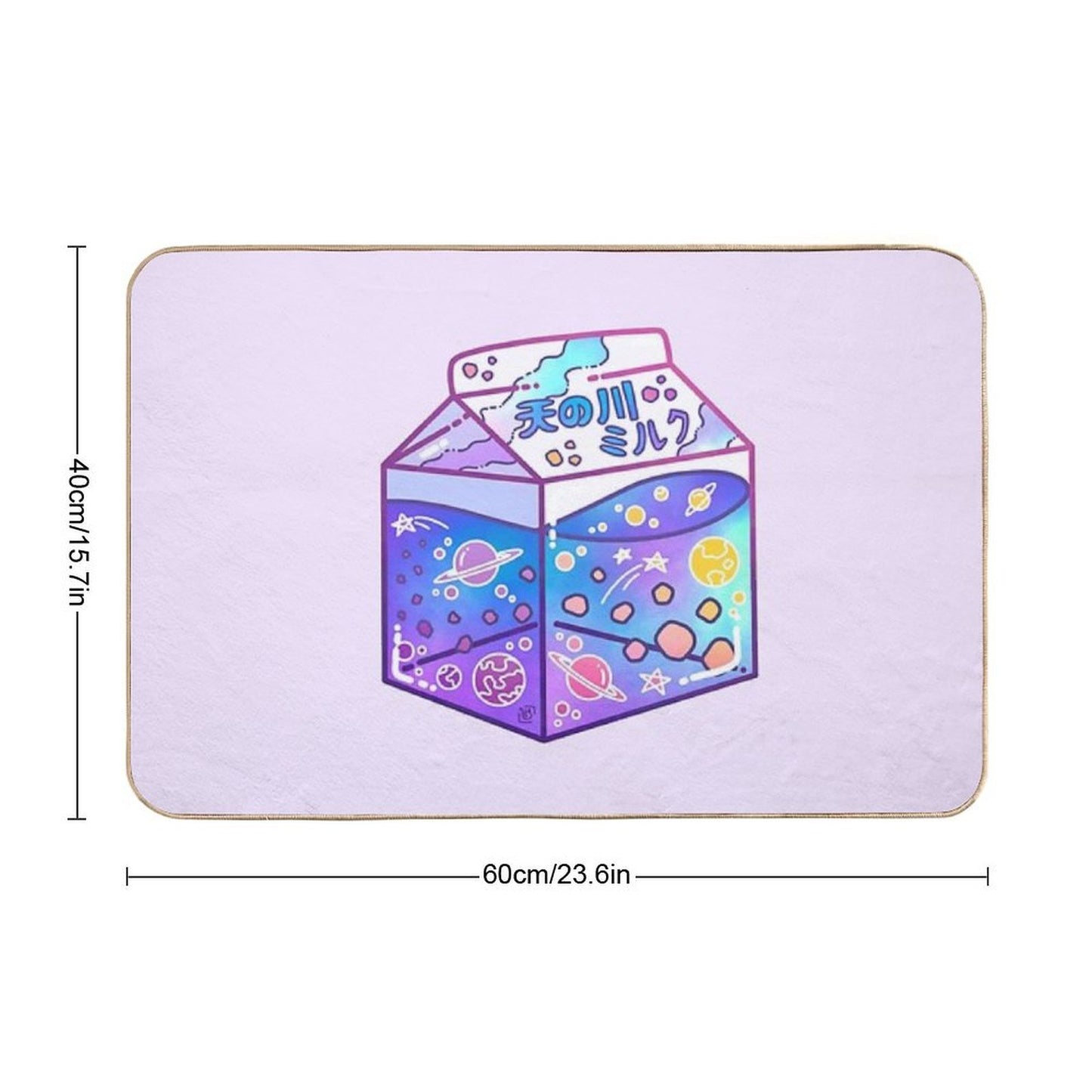 Milky Way Milk Carton Eco-Friendly Bath Mat
