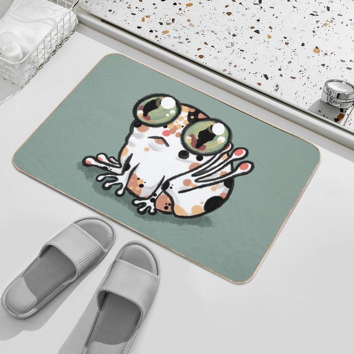 Gigi La Grenouille (frog) Versatile Bath Mat
