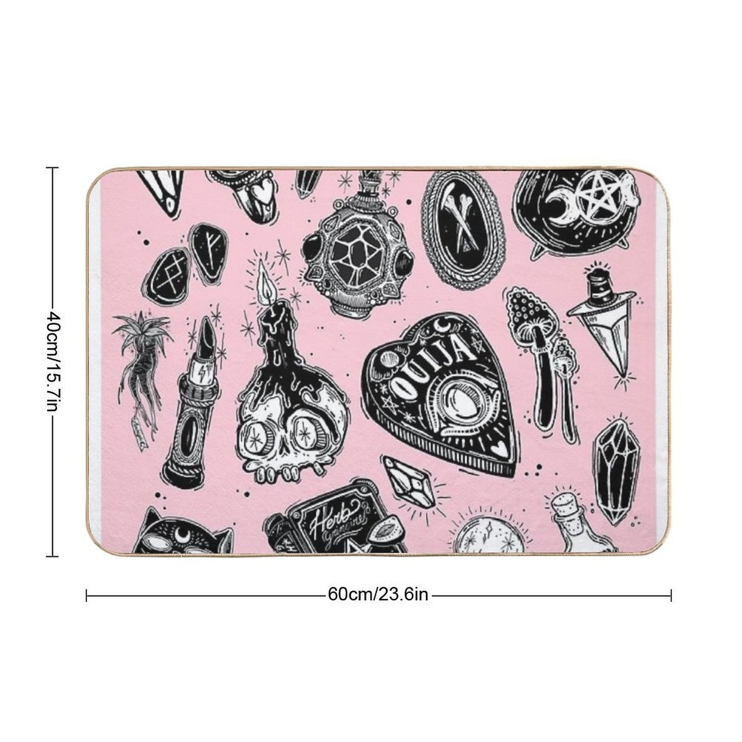 Witchy High-Traffic Bath Mat