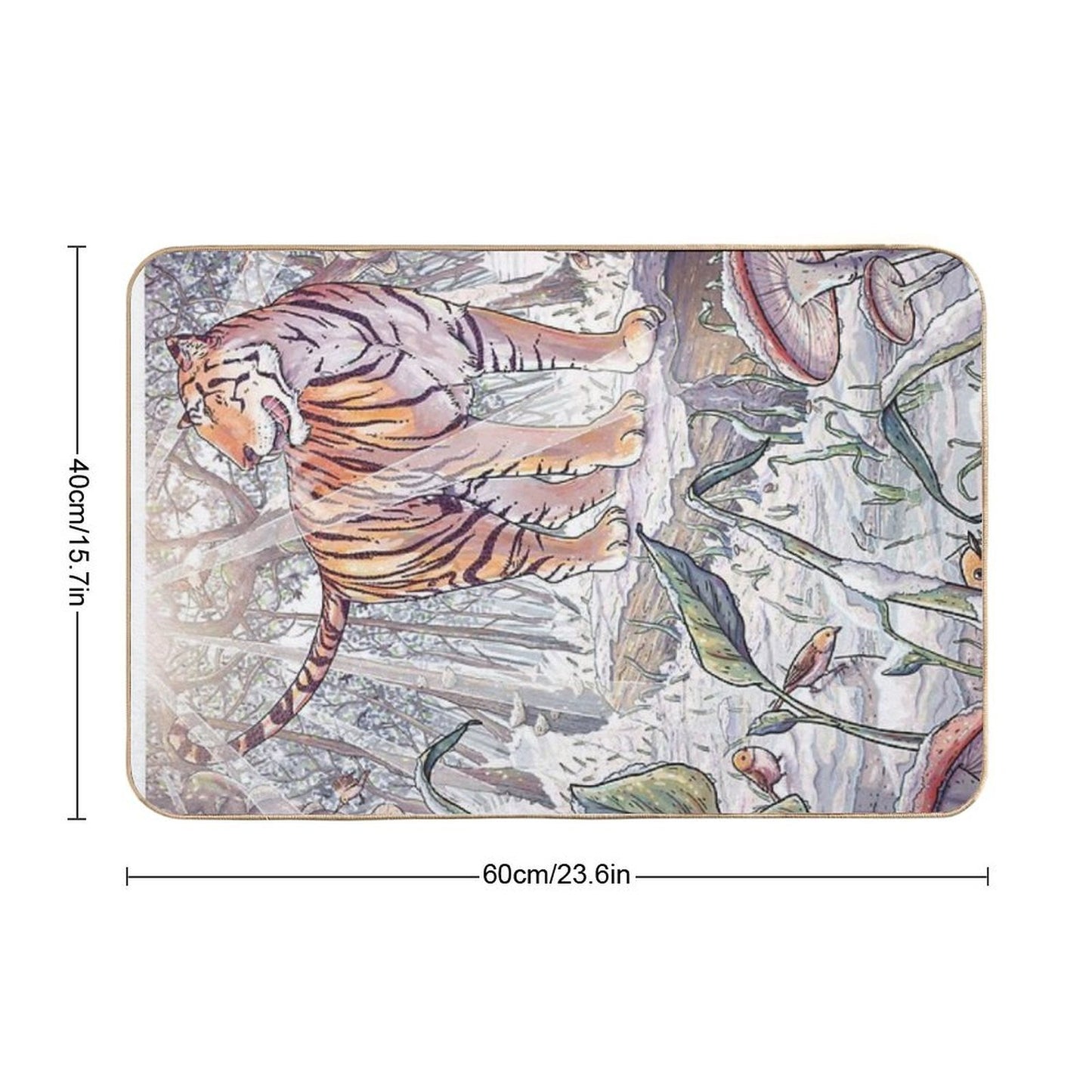 Spring Tigress Easy Maintenance Bath Mat
