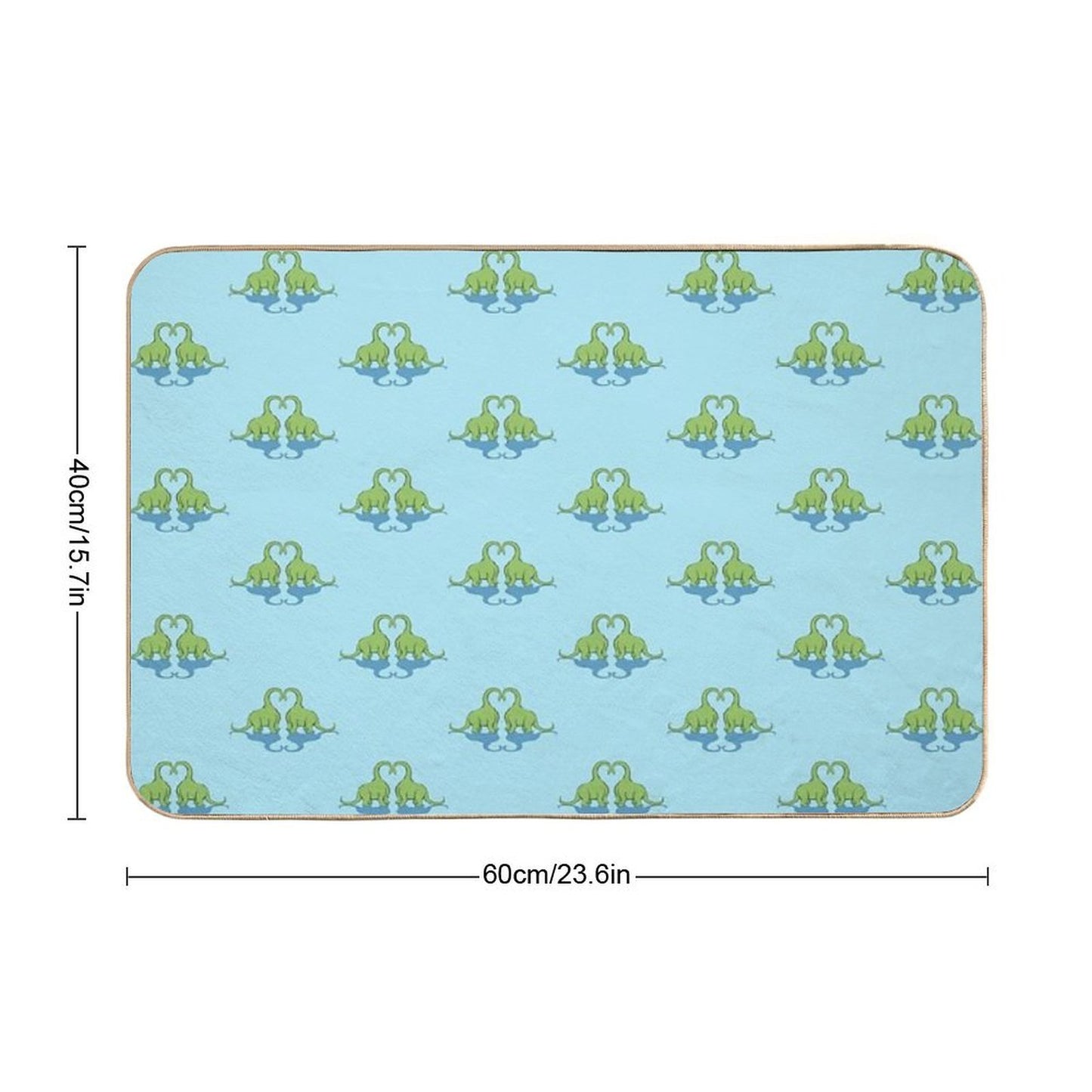 Dino Love Odorless Bath Mat
