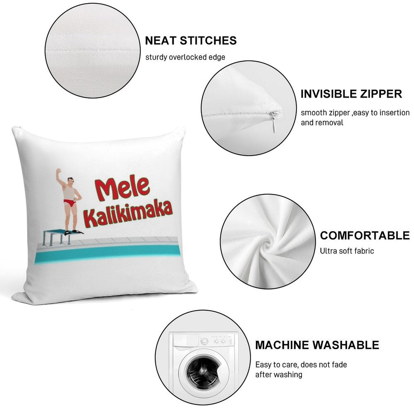 Christmas Vacation - Mele Kalikimaka Soft Style Accent Throw Pillow