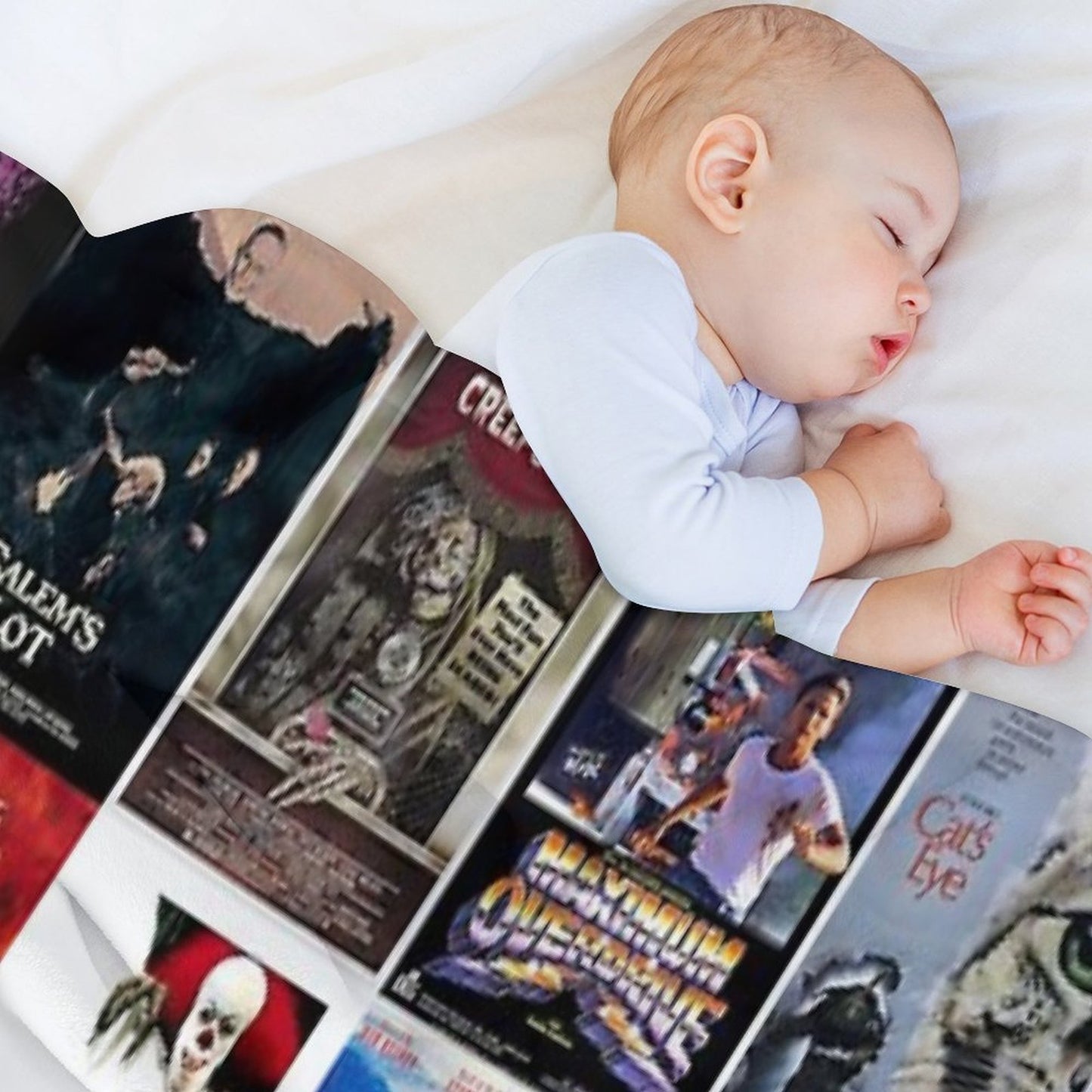 Stephen King Movie Posters Collection Eco-conscious Throw Blanket