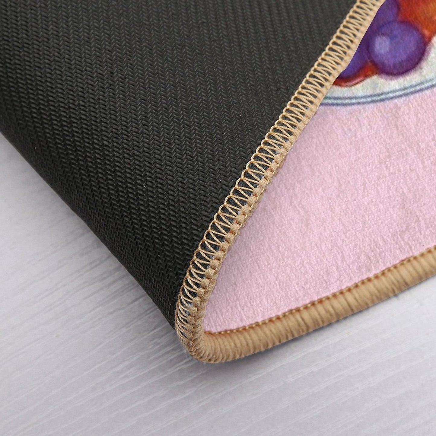 Fluffy Sea Pancakes Fade-Resistant Bath Mat
