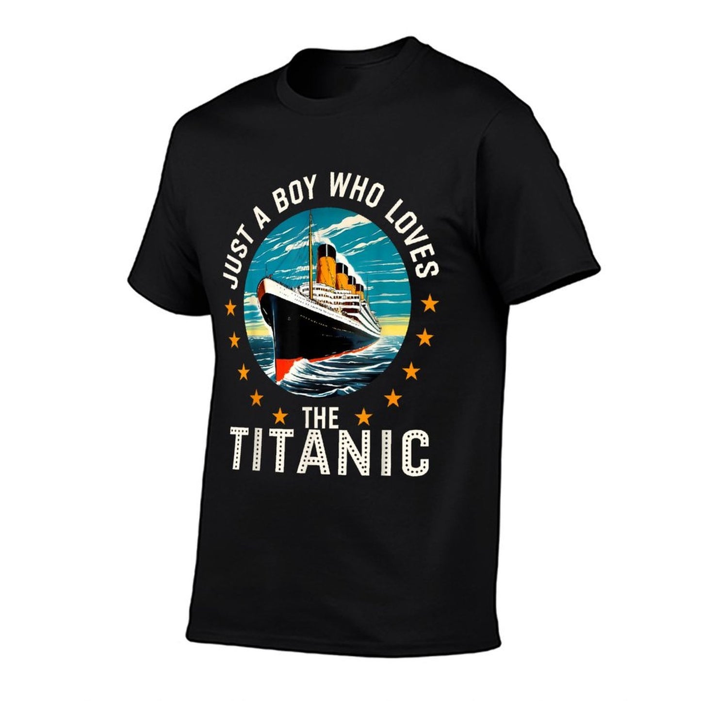 A Boy Who Loves The RMS Titanic Boys High-quality Stitching T-Shirt