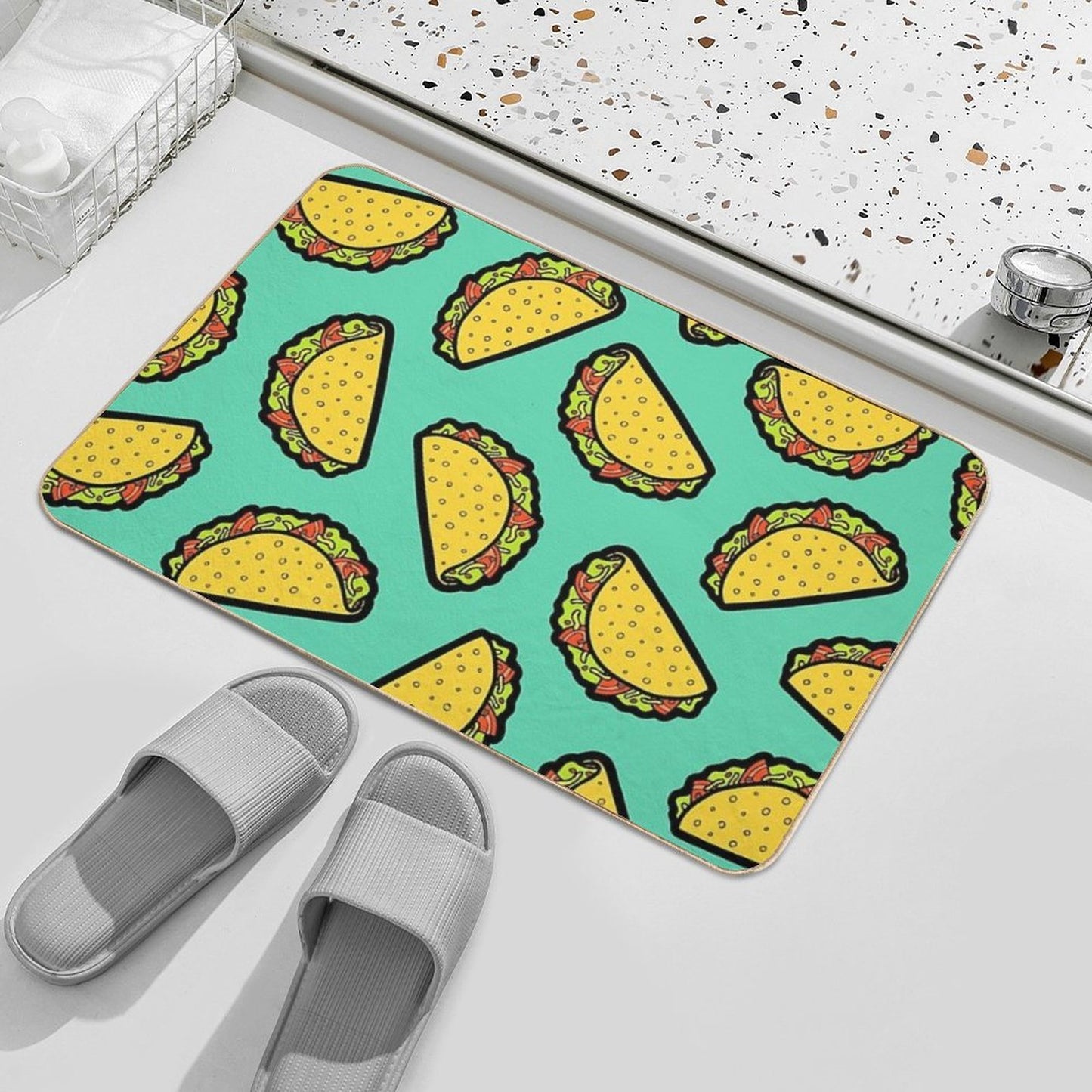 It's Taco Time! Slip-Resistant Bath Mat