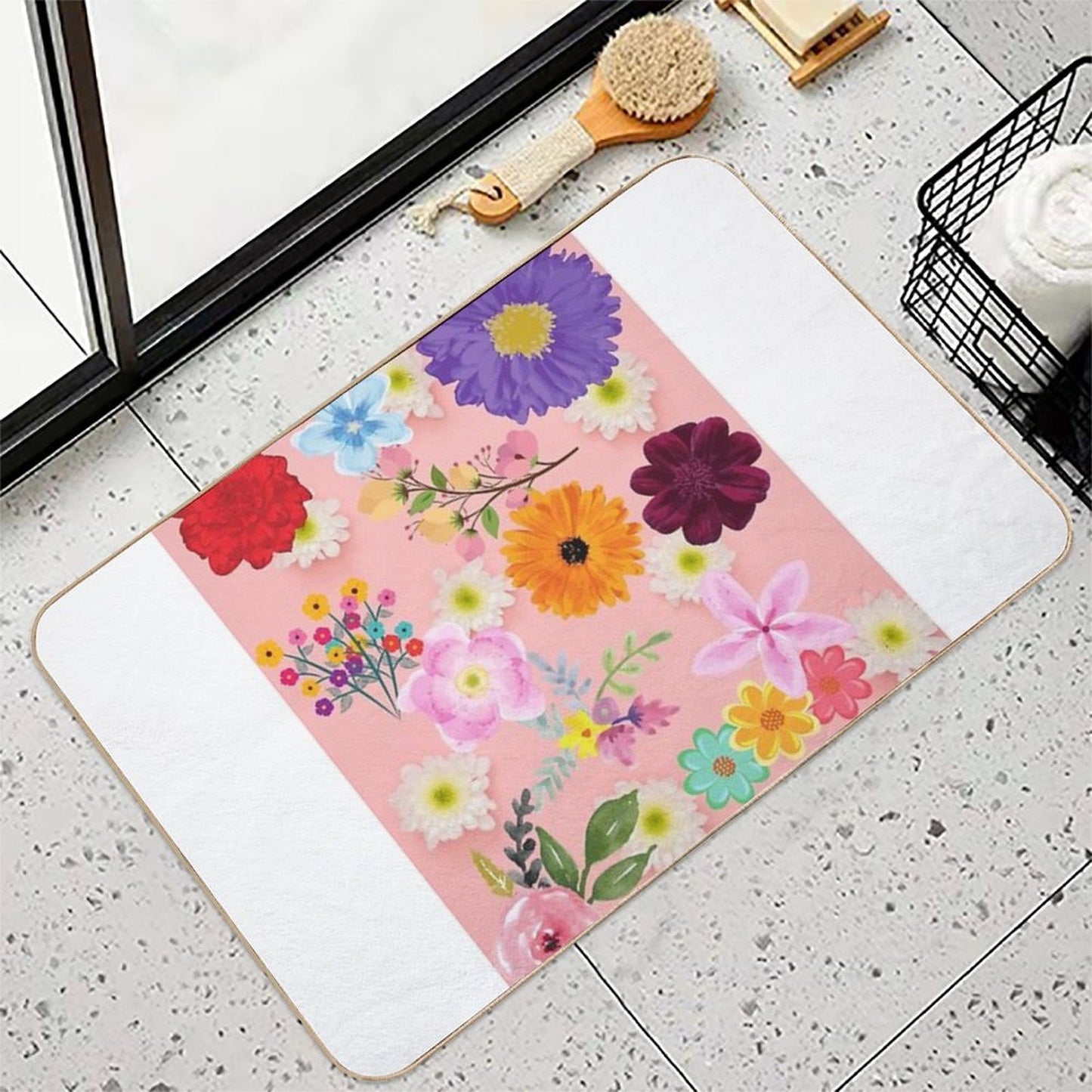 Flowers Just Flowers Multi-Purpose Bath Mat