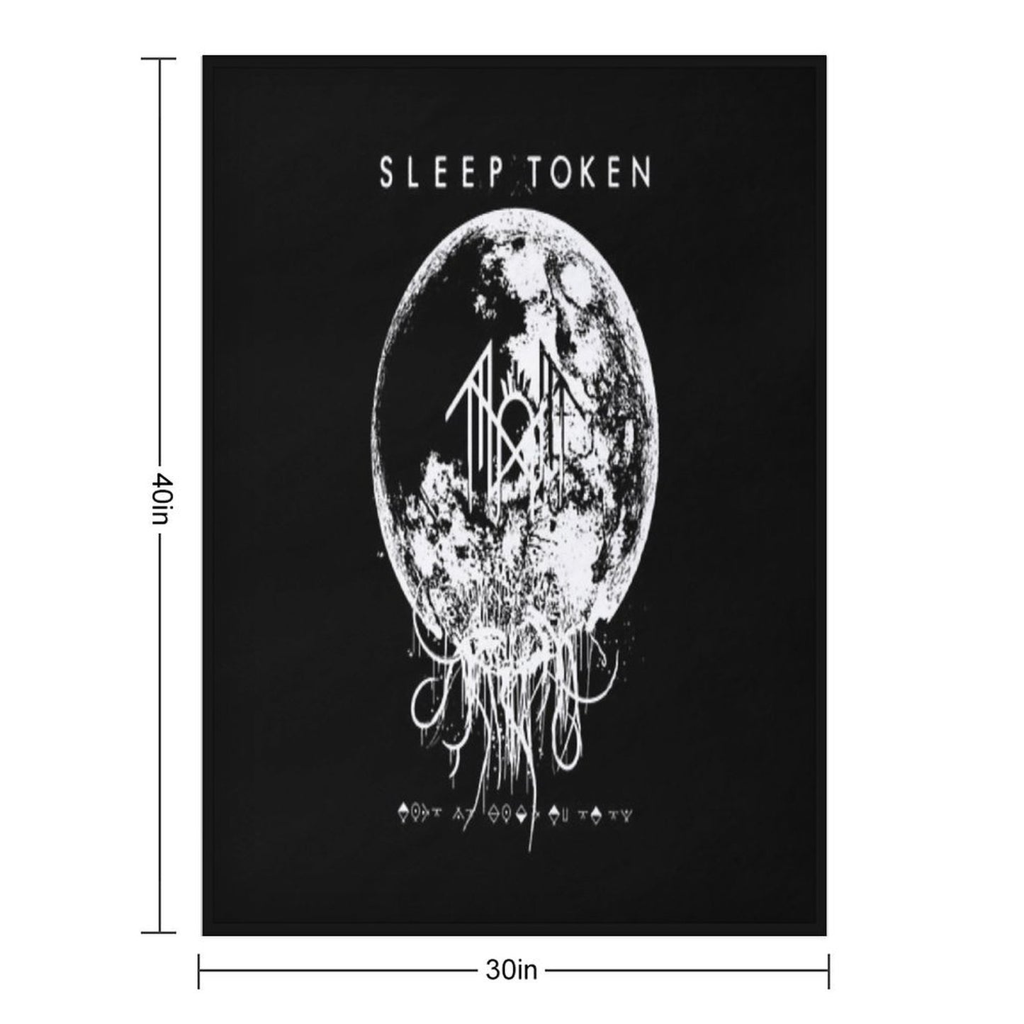 Pure Metal Roars Through The Blazing Storm - Original Sleep Token Music Merchandise Comfort Throw Blanket