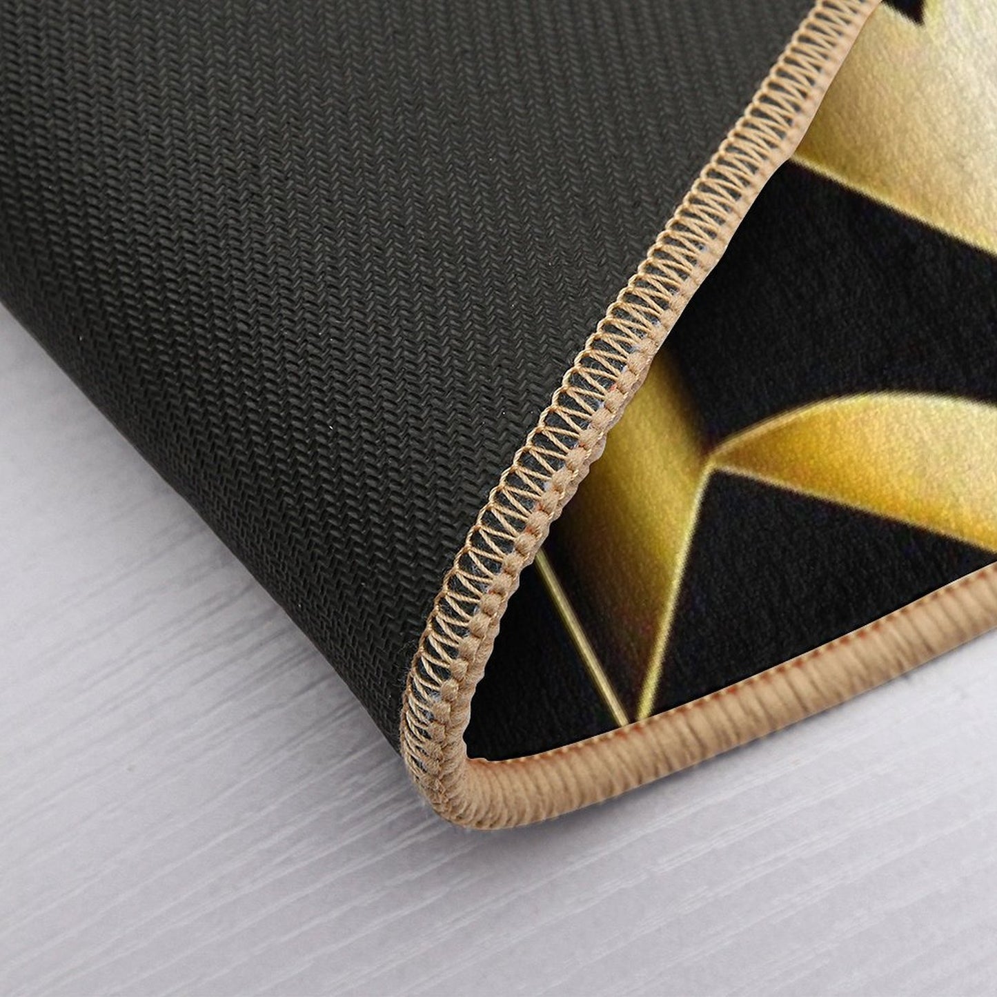 Black & Gold Gatsby Art Deco Inspired Patterns Toxin-Free Bath Mat
