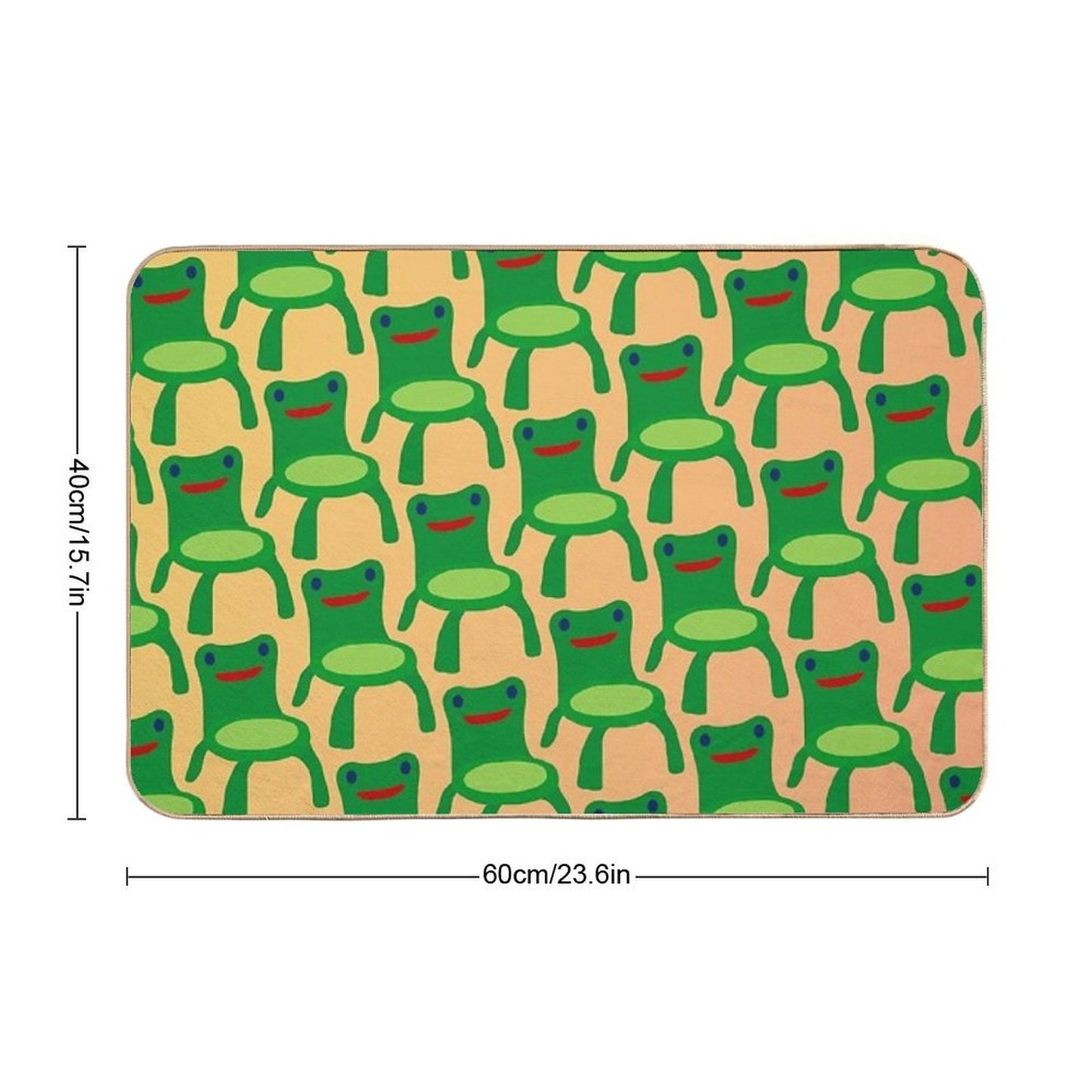 Froggy Chair Pattern Multi-Purpose Bath Mat