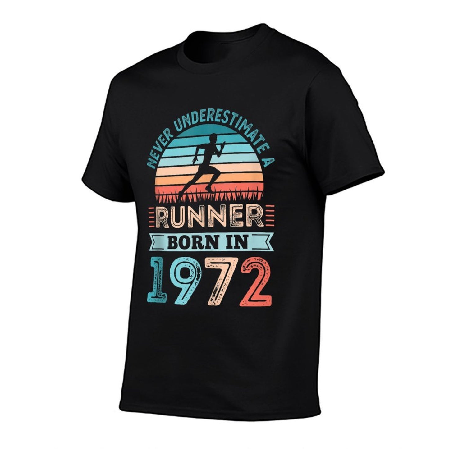 Runner Born in 1972 50th Birthday Running Gift  Lightweight T-Shirt