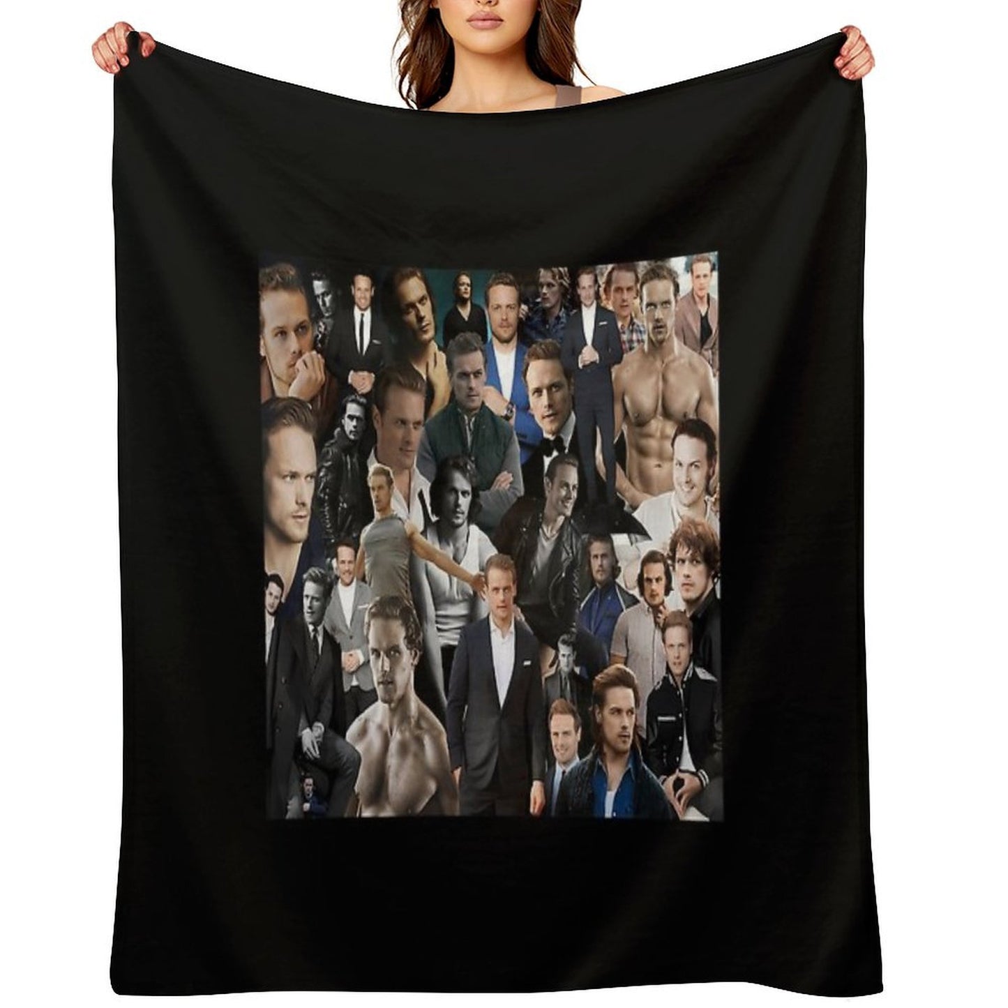 Sam Heughan Velvety-soft Throw Blanket