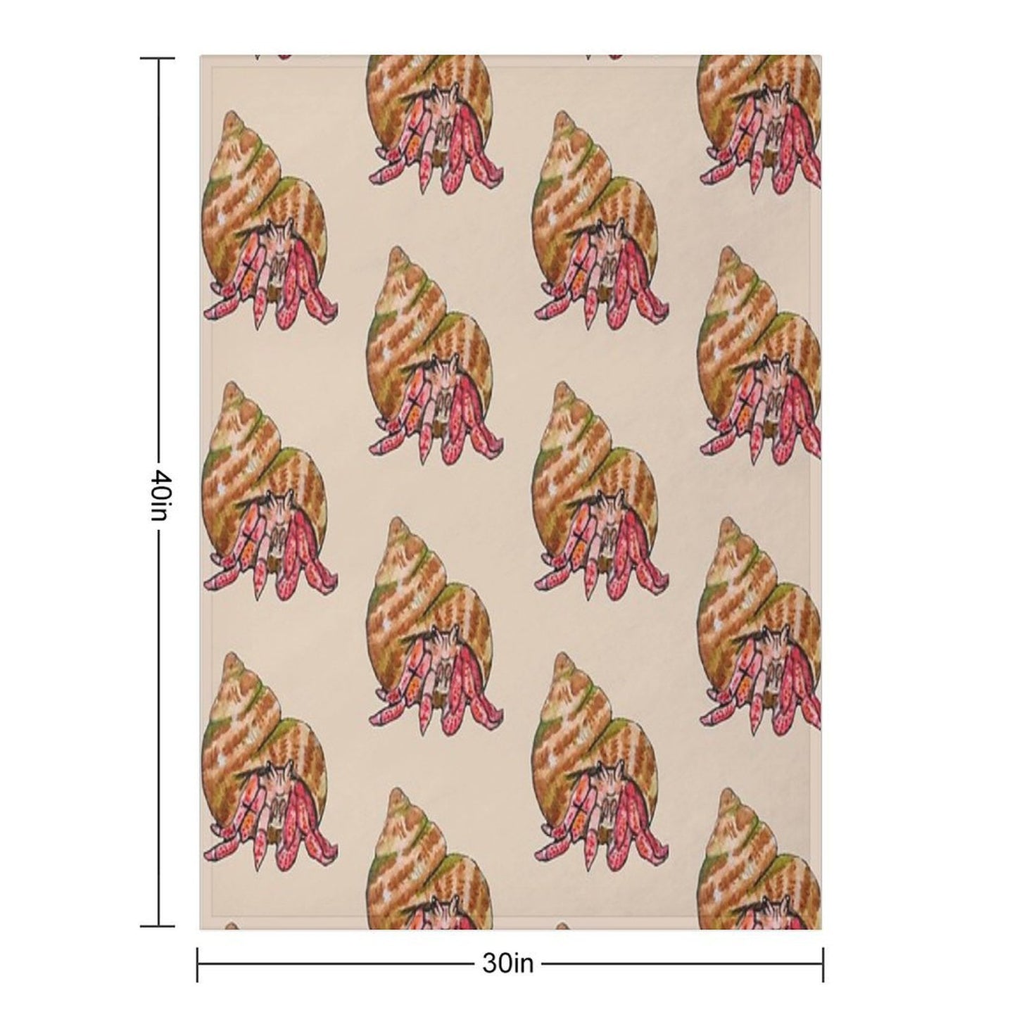 Hermit The Crab All-season Throw Blanket