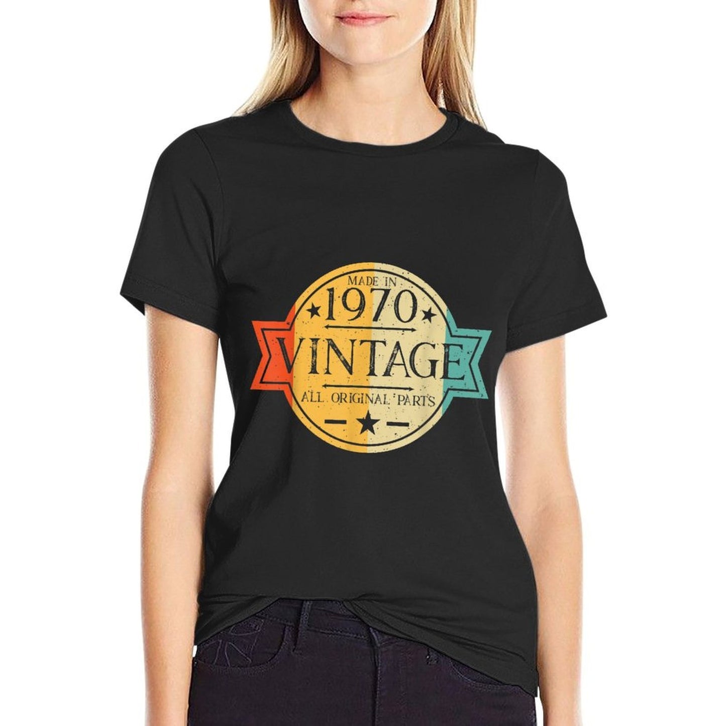 Classic 50th Birthday Gift For Men Women Vintage 1970 Funny Graphic-printed T-Shirt