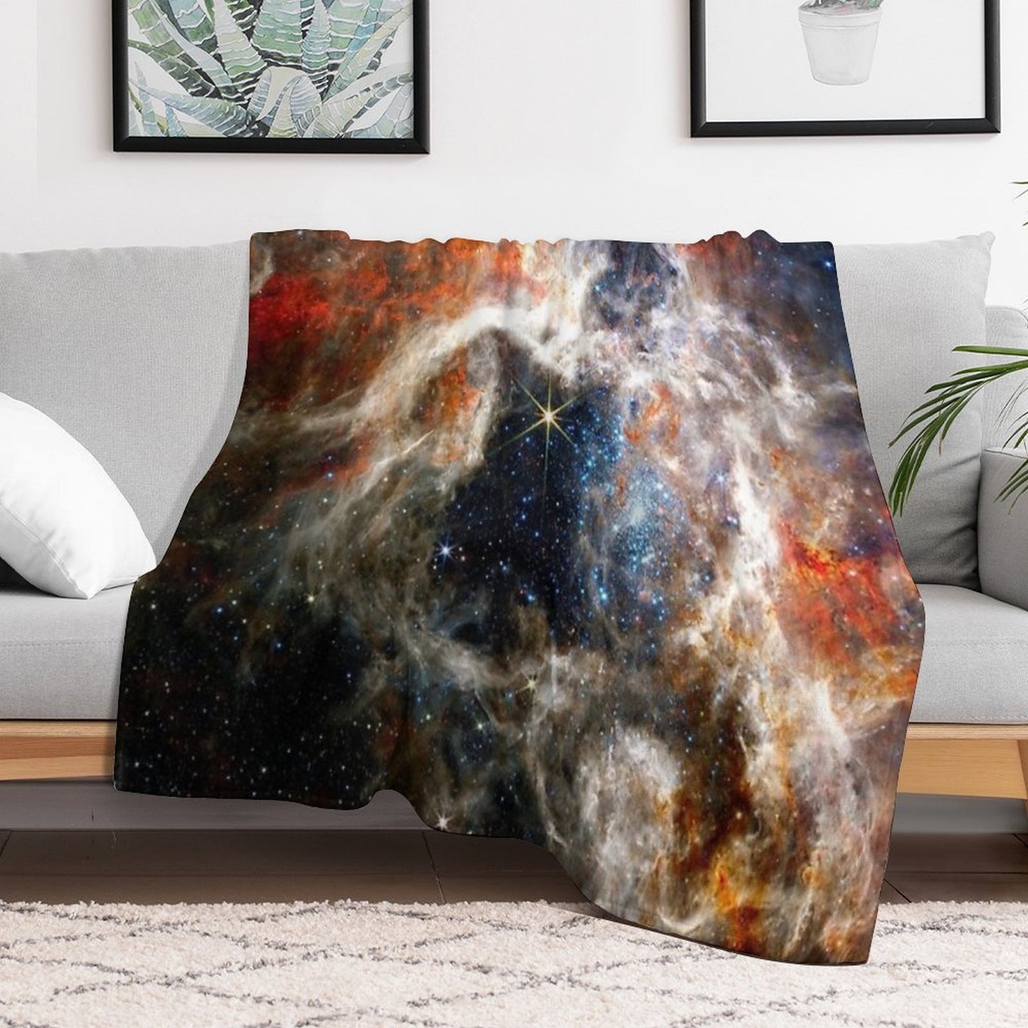 NEW Tarantula Nebula JWST James Webb Image - High Quality Compact Throw Blanket