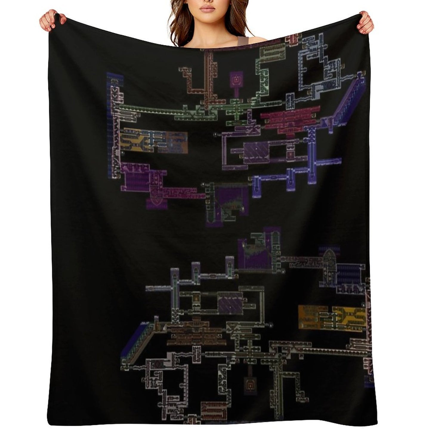 Castlevania Symphony Of The Night Anti-pilling Throw Blanket