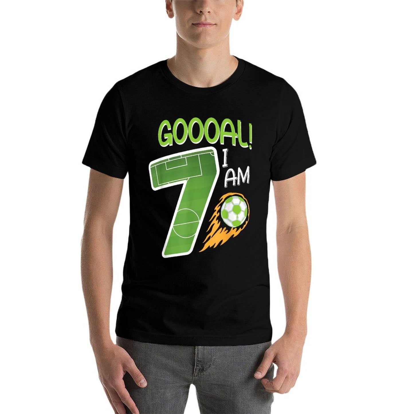 Soccer I'm 7 Years Old Boy Birthday  Odor-resistant T-Shirt