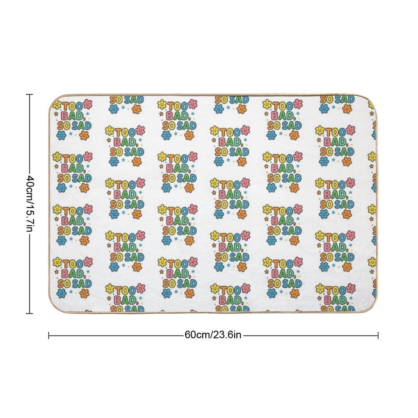 Too Bad, So Sad Absorbent Bath Mat