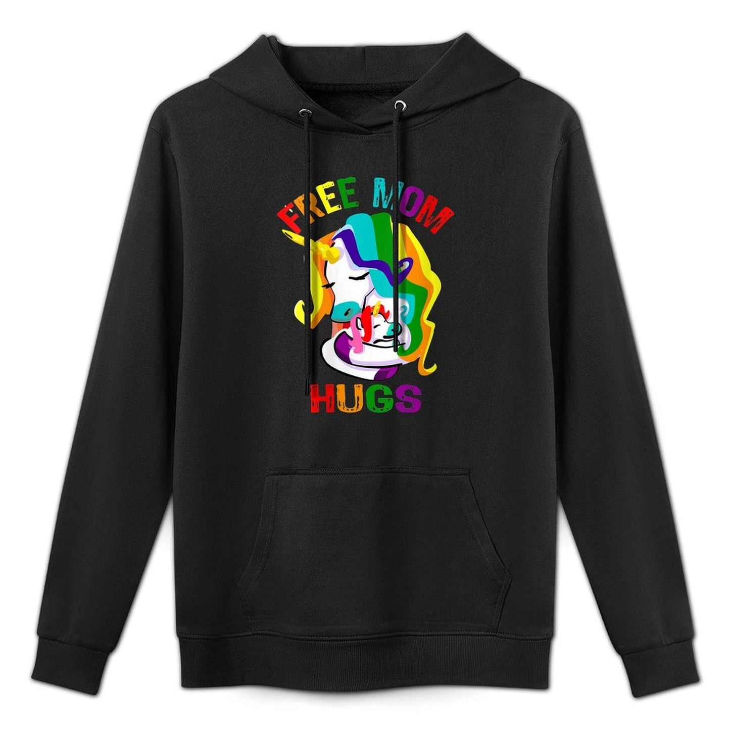 Womens Free Mom Hugs LGBT Gay Pride Shrink-Resistant Hoodie