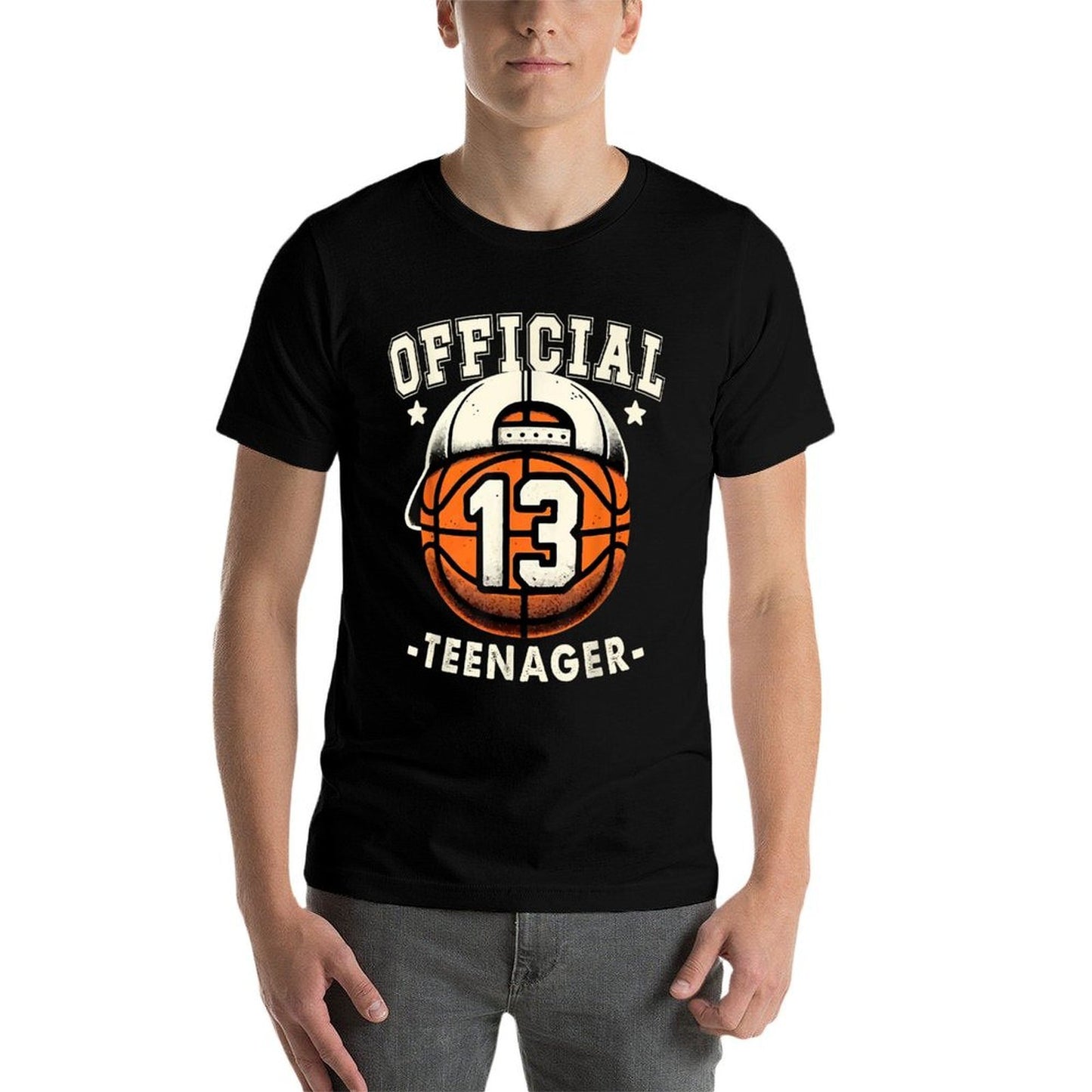Officialnager 13th Birthday 13 Year Boy Basketball Bday Cotton T-Shirt