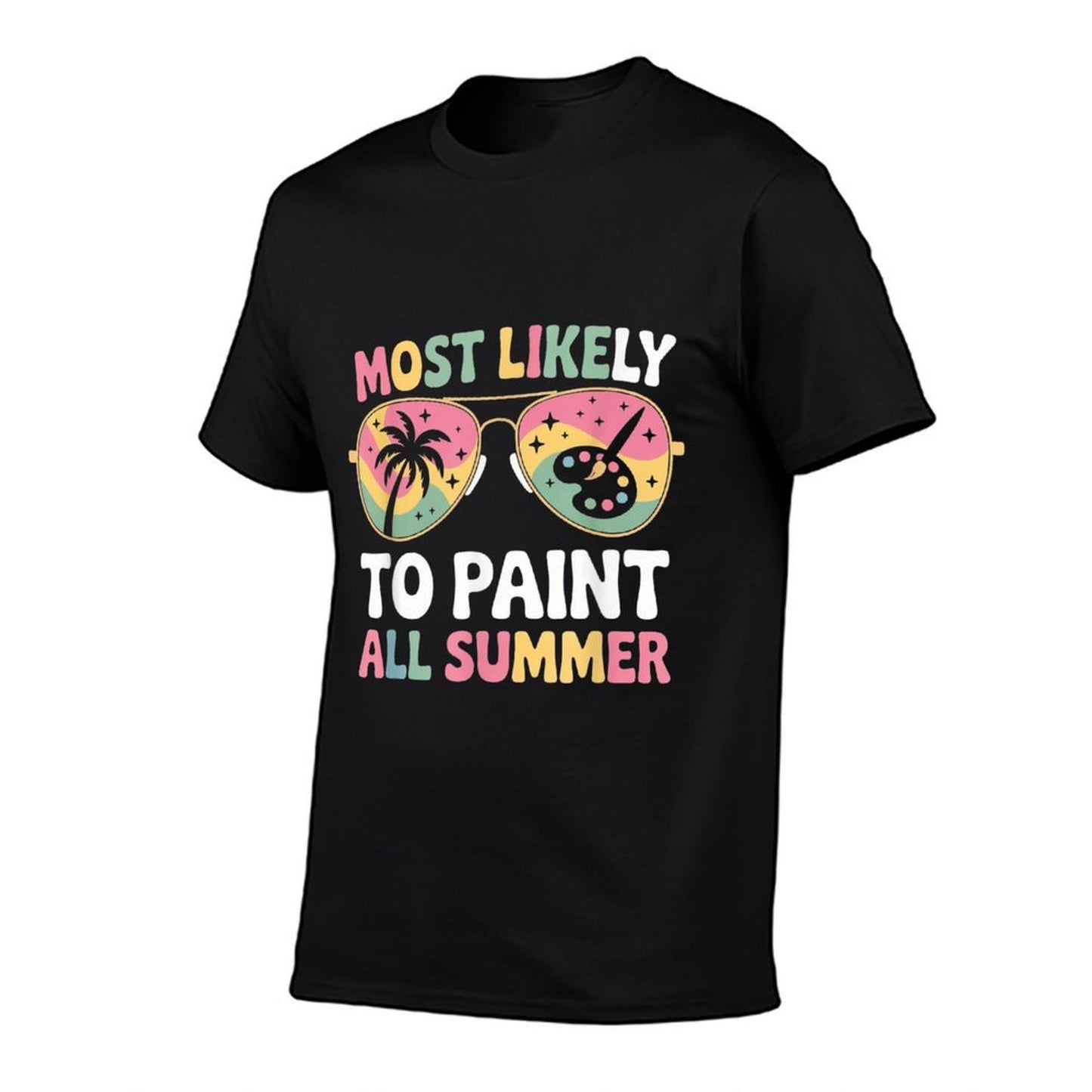 Most Likely To Paint All Summer Father’s Day Funny Gifts Durable T-Shirt