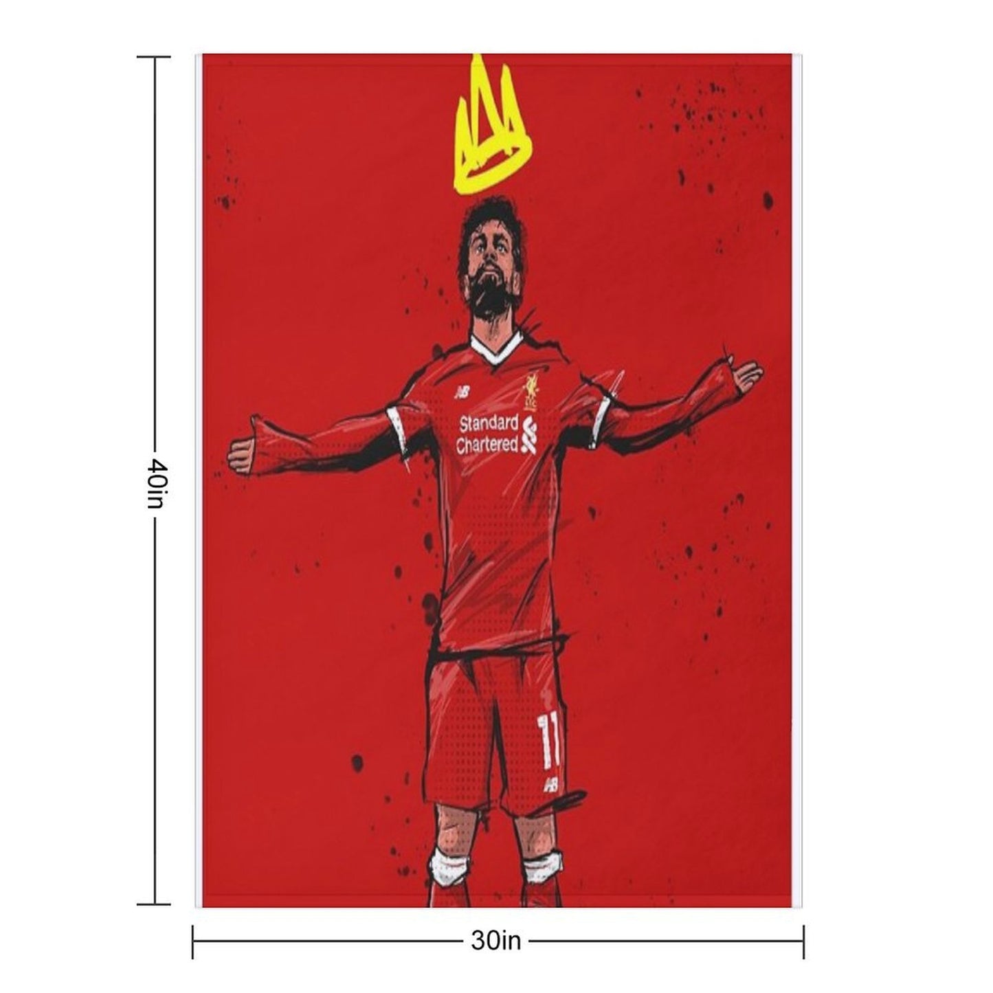 Mohamed Salah Gift-ready Throw Blanket