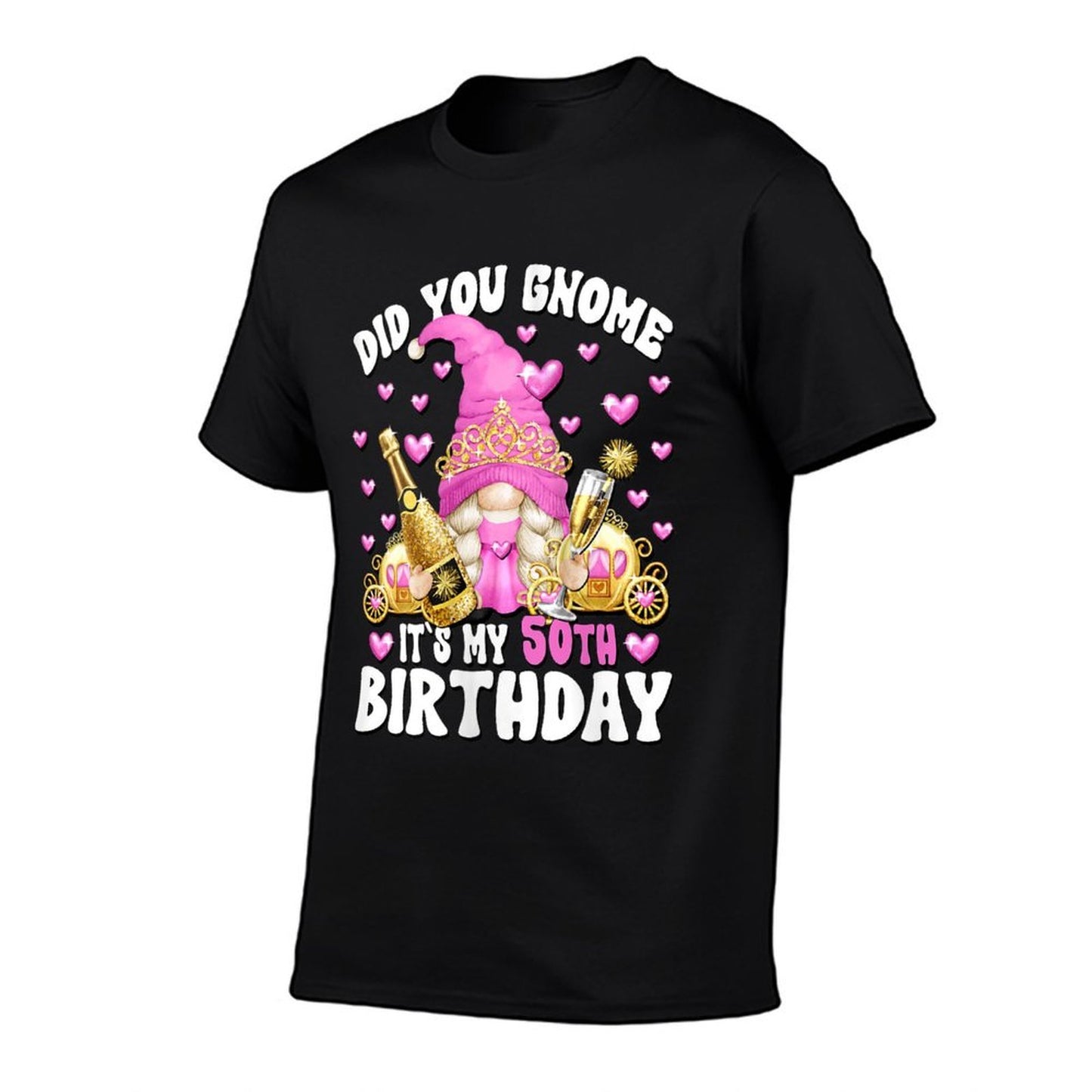 Its My Birthday Gnome For 50 Years Old Women 50th Birthday Trendy Pattern T-Shirt