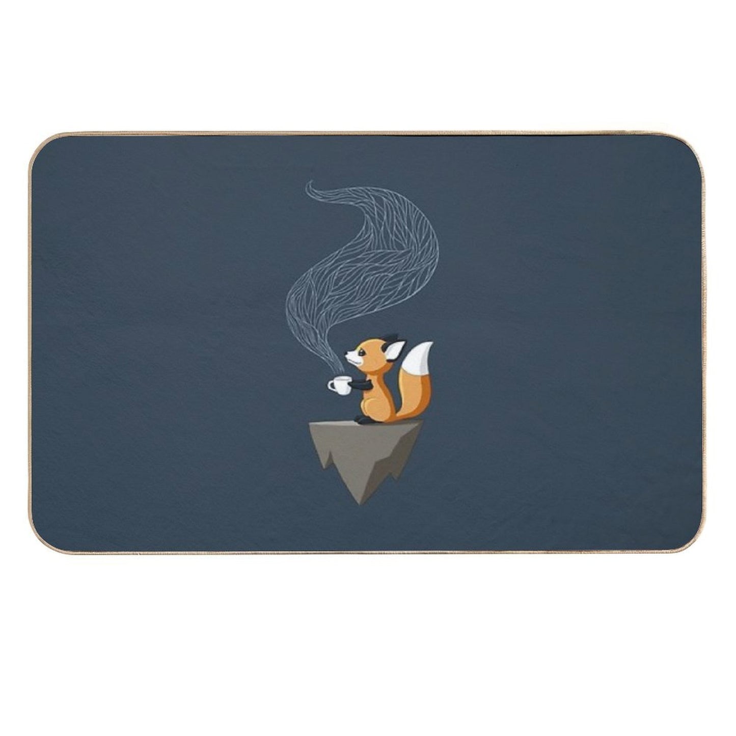 Fox Tea Fade-Resistant Bath Mat