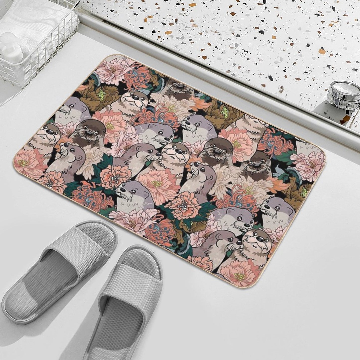 Because Otter Fade-Resistant Bath Mat