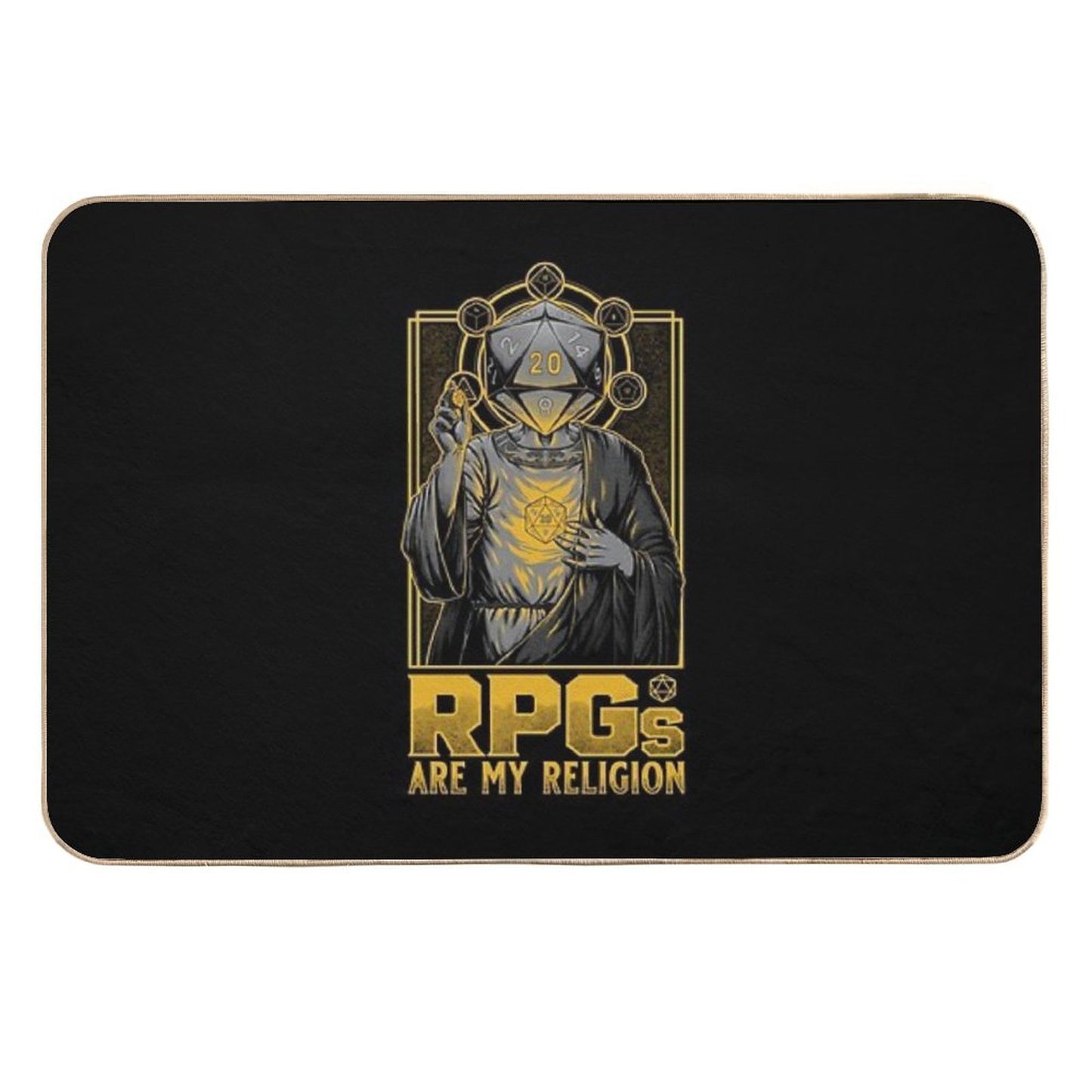 RPGs Are My Religion - D20 Cool Gift Versatile Bath Mat
