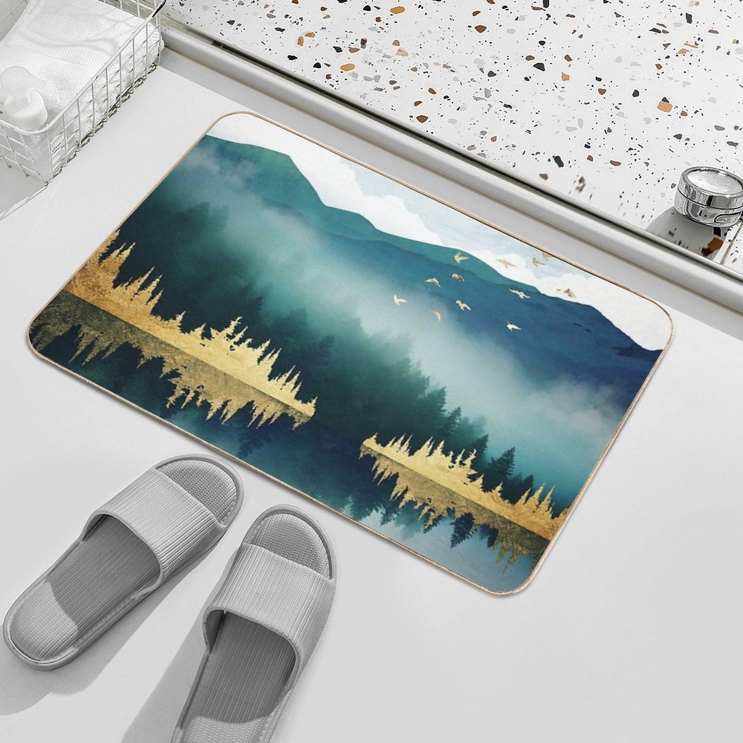 Mist Reflection Long-Lasting Bath Mat