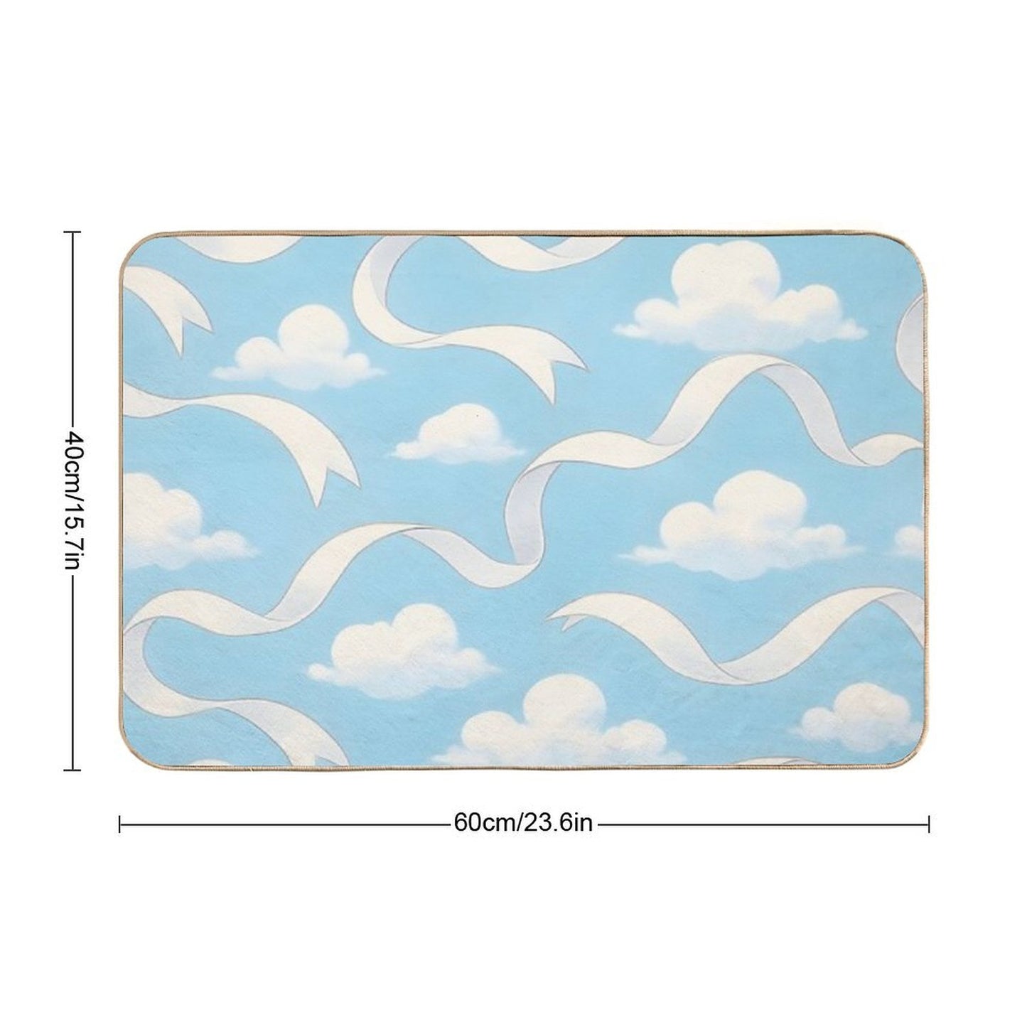 Oops! The Ribbons Slipped Fade-Resistant Bath Mat