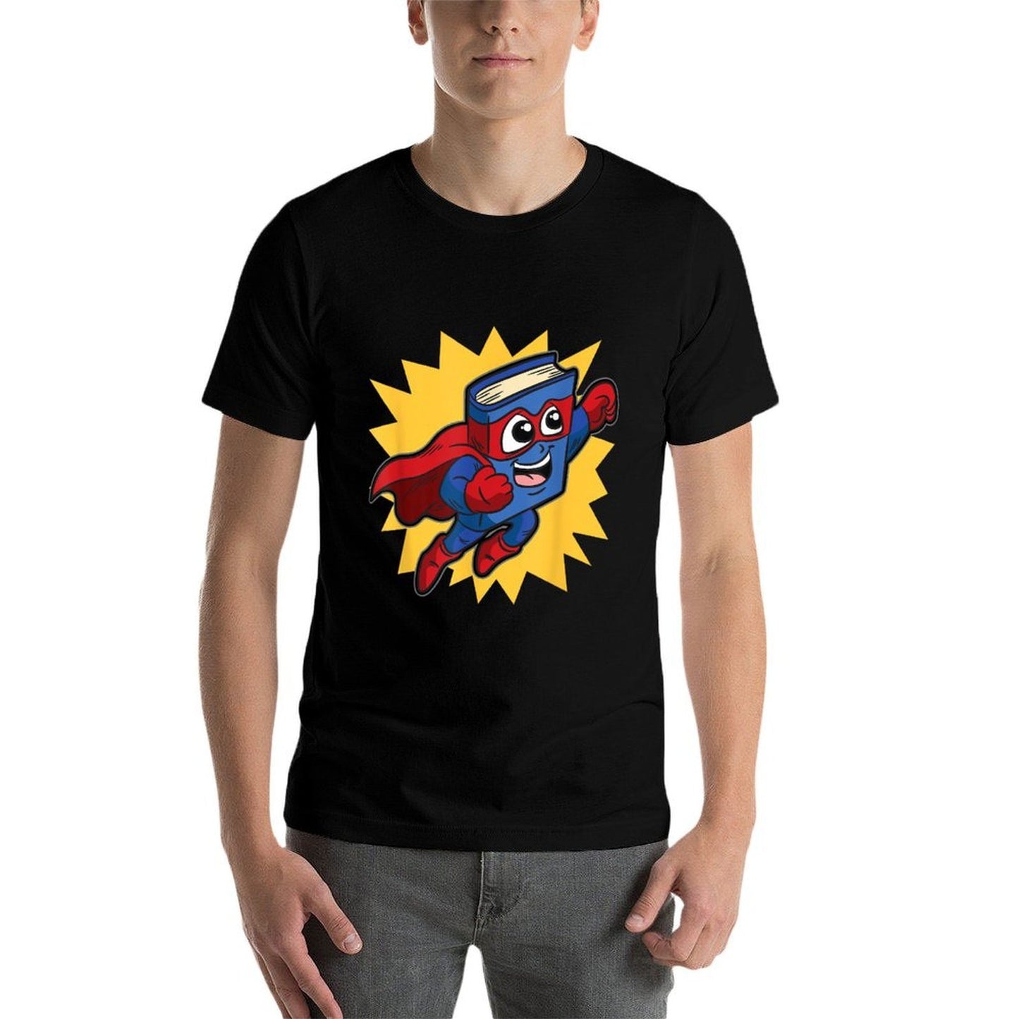 Super Hero Book For Kindergarten Kids Who Read And Write Oversized Silhouette T-Shirt