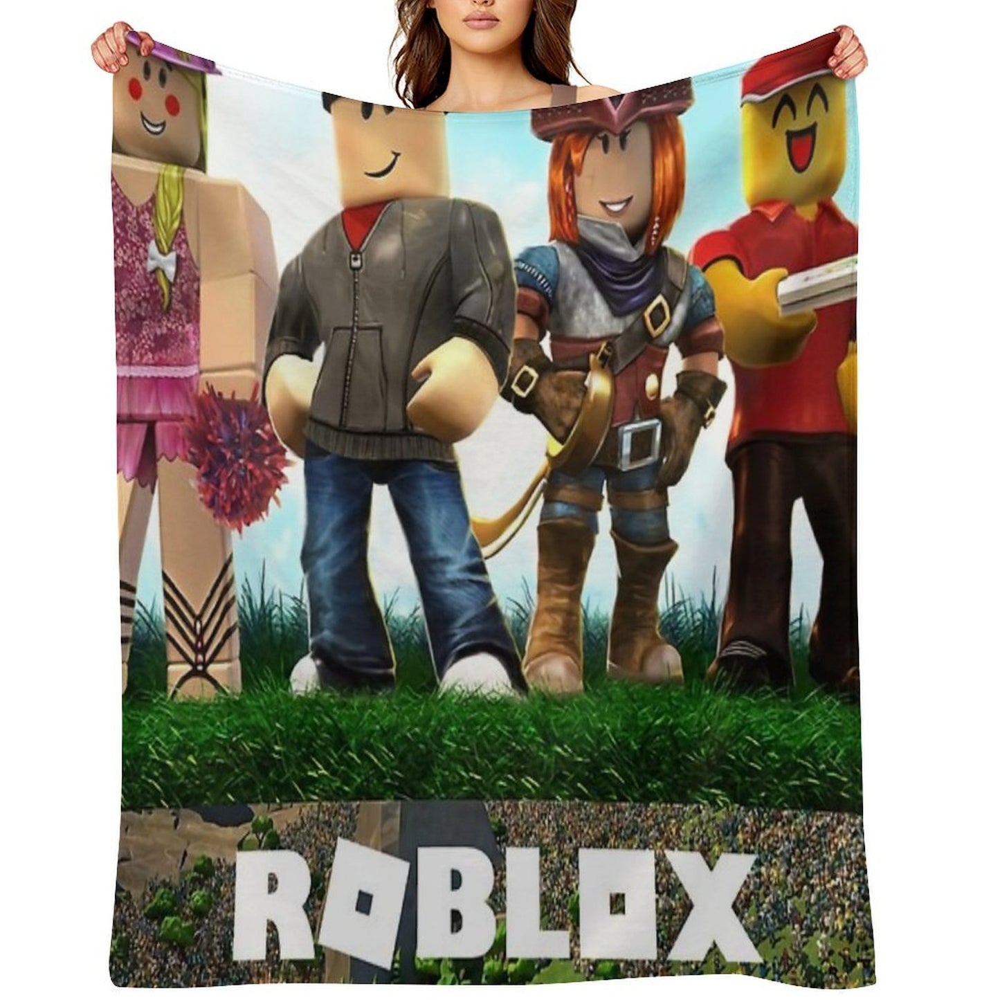 Build Up Plush Throw Blanket