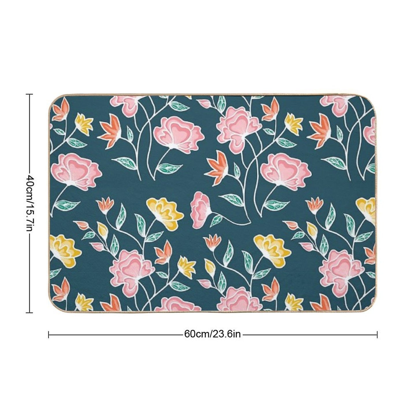 Villa Florals Absorbent Bath Mat