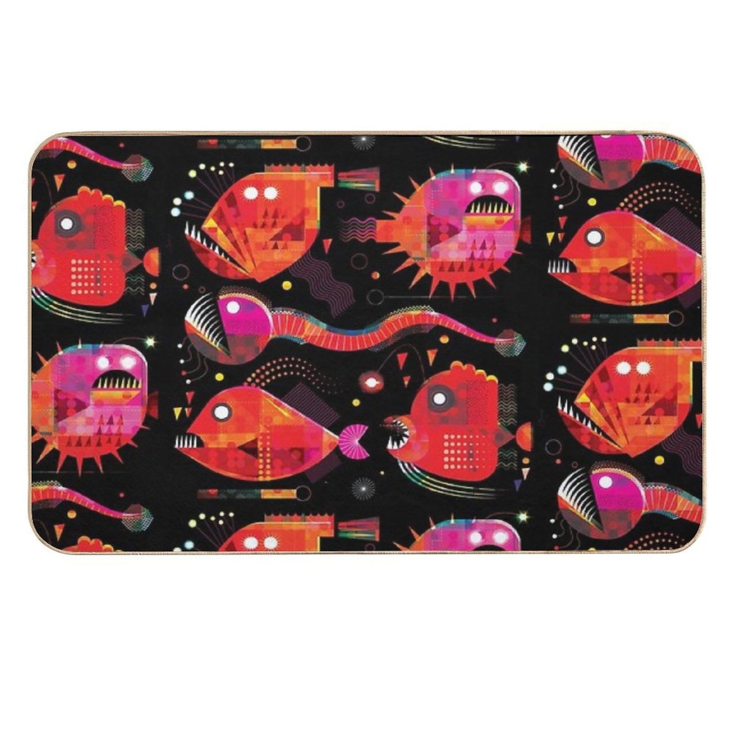 Abyssal Fish Slip-Resistant Bath Mat