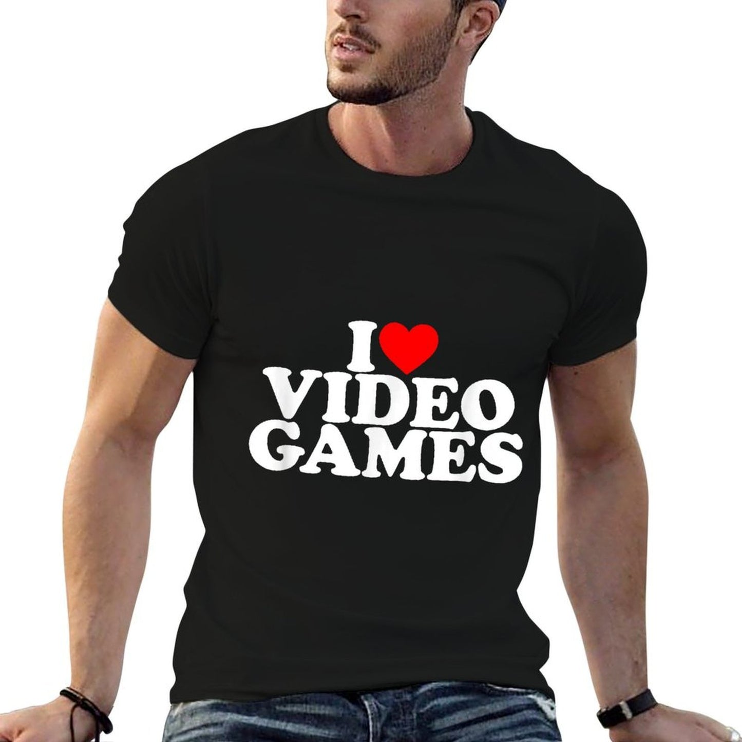 I Love Video Games I Heart Video Games Comfortable T-Shirt